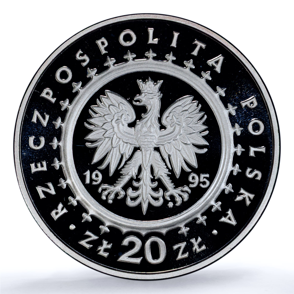 Poland 20 zlotych Lazienkach Palace Y#296 Swan Bird PR 69 PCGS silver coin 1995