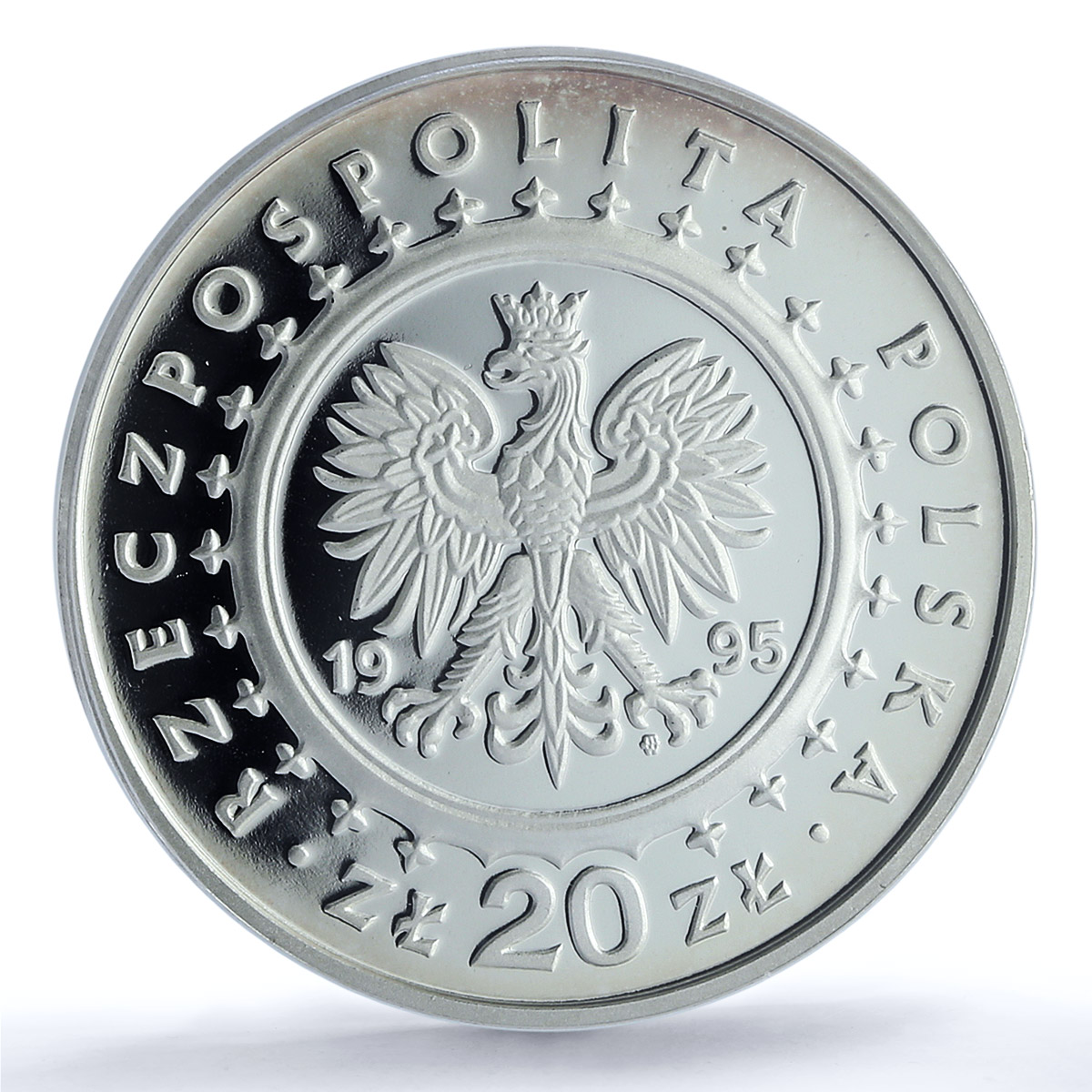 Poland 20 zlotych Lazienkach Palace Y#296 Swan Bird PR 69 PCGS silver coin 1995