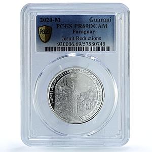 Paraguay 1 guarani Jesuit Reductions KM-226 Church PR 69 PCGS silver coin 2020