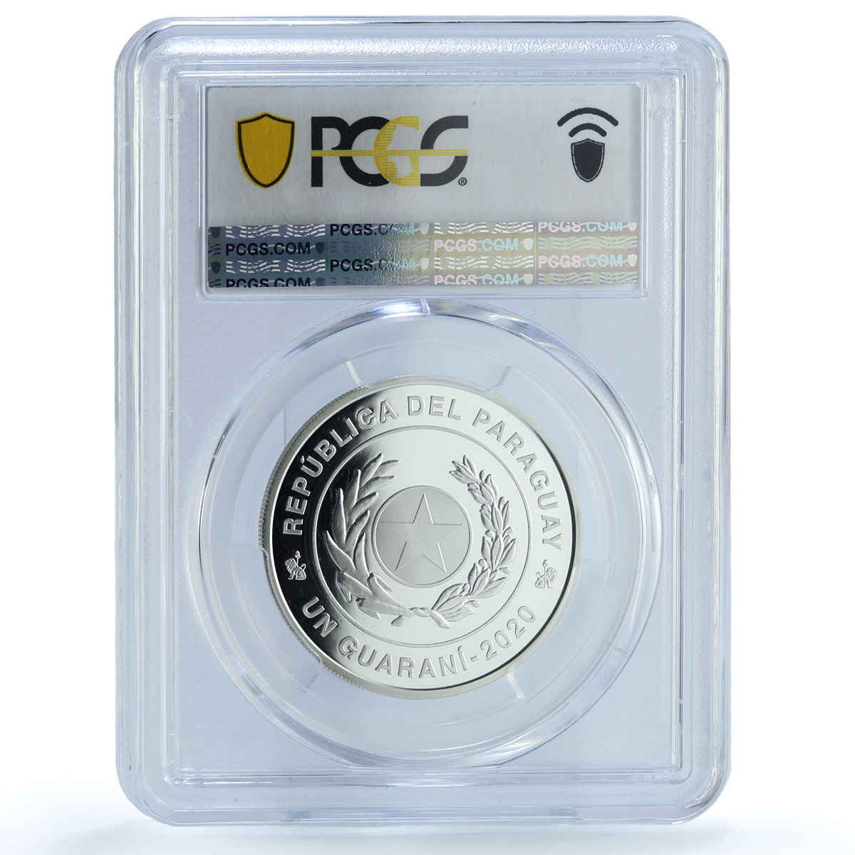 Paraguay 1 guarani Jesuit Reductions KM-226 Church PR 69 PCGS silver coin 2020 Paraguay 1 guarani Jesuit Reductions KM-226 Church PR 69 PCGS silver coin 2020