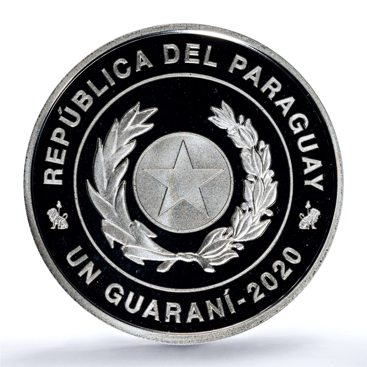 Paraguay 1 guarani Jesuit Reductions KM-226 Church PR 69 PCGS silver coin 2020 Paraguay 1 guarani Jesuit Reductions KM-226 Church PR 69 PCGS silver coin 2020