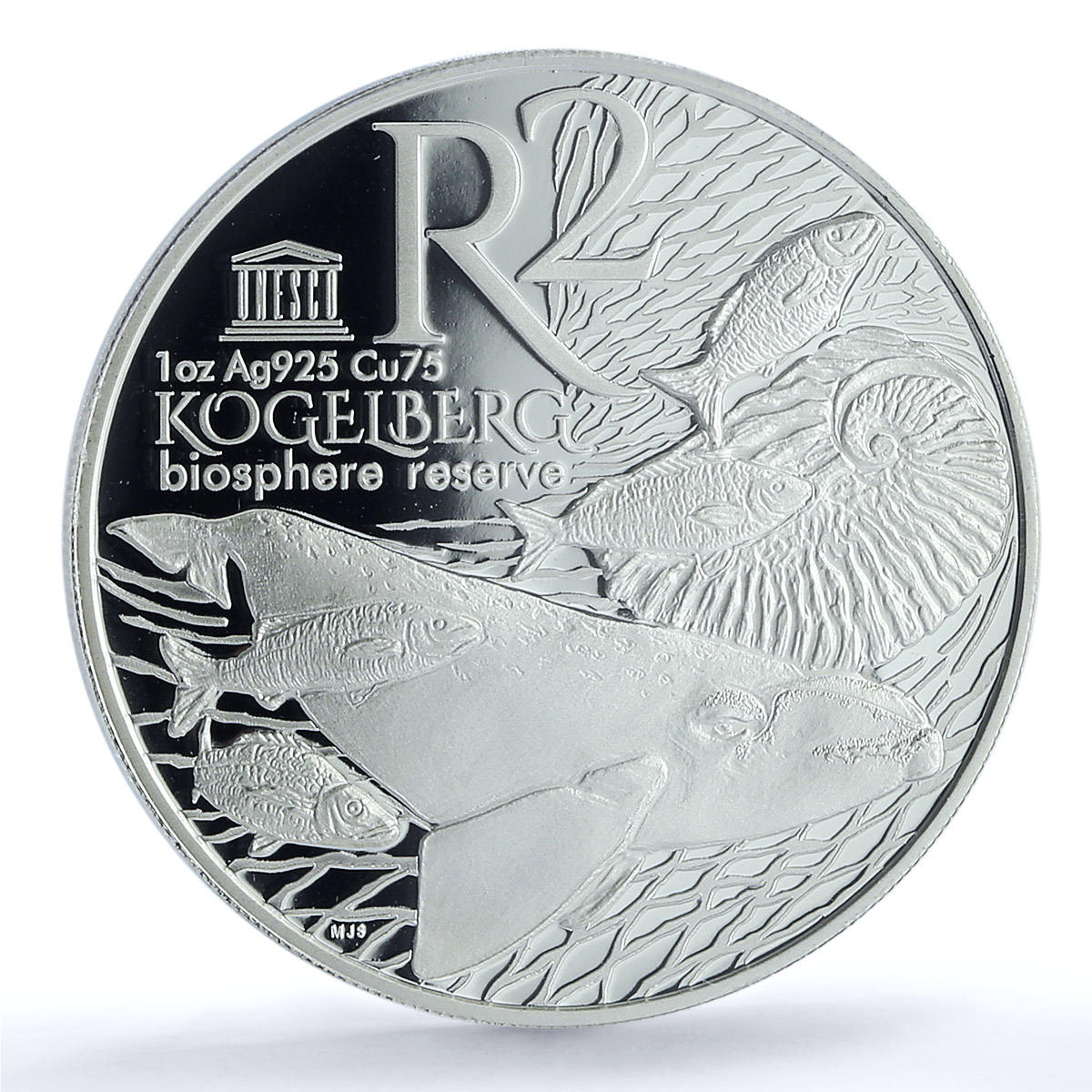 South Africa 2 rand Kogelberg Biosphere Marine Fish PR 69 PCGS silver coin 2015