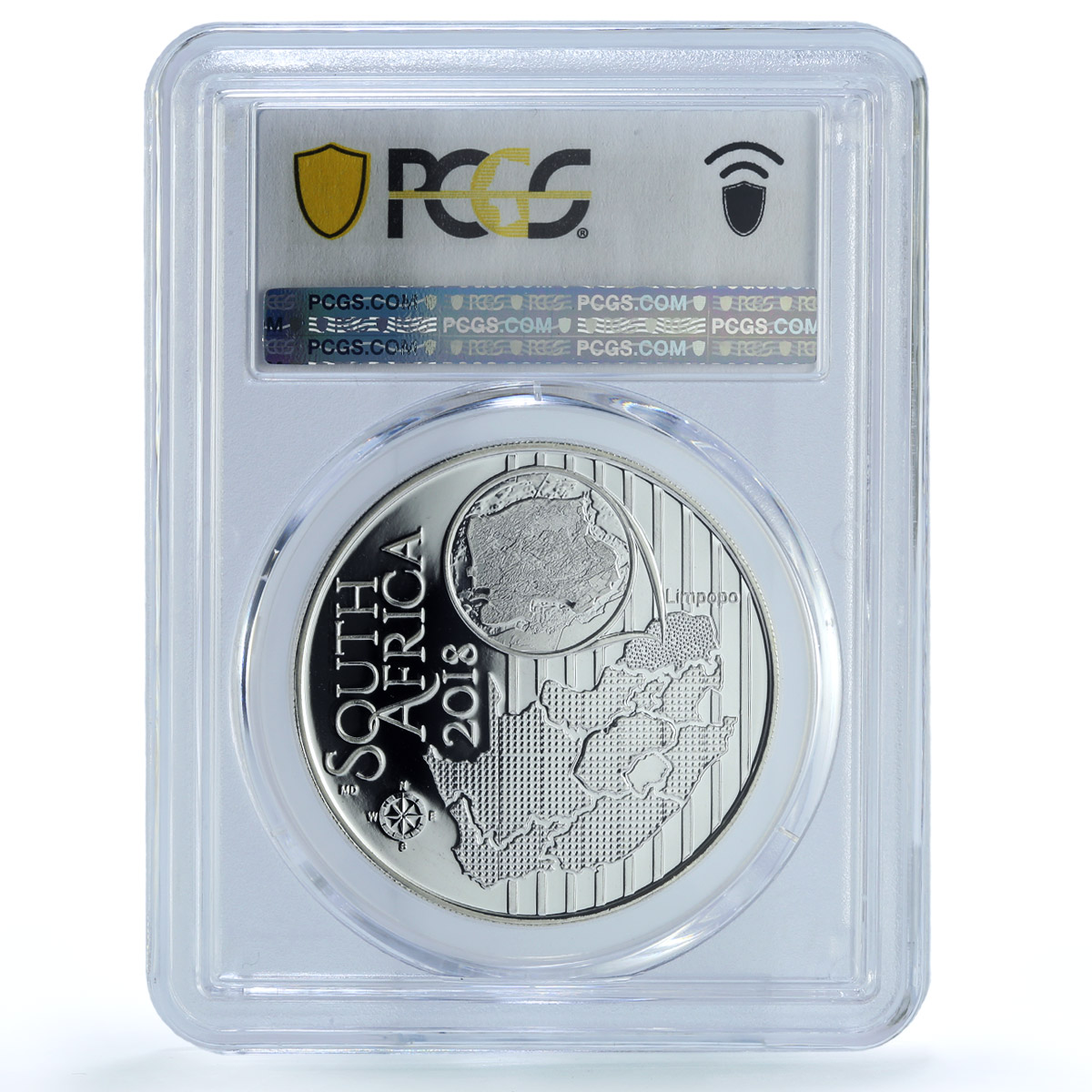 South Africa 10 rand Sandgrouse KM-668 Fauna Bird PR 70 PCGS silver coin 2018