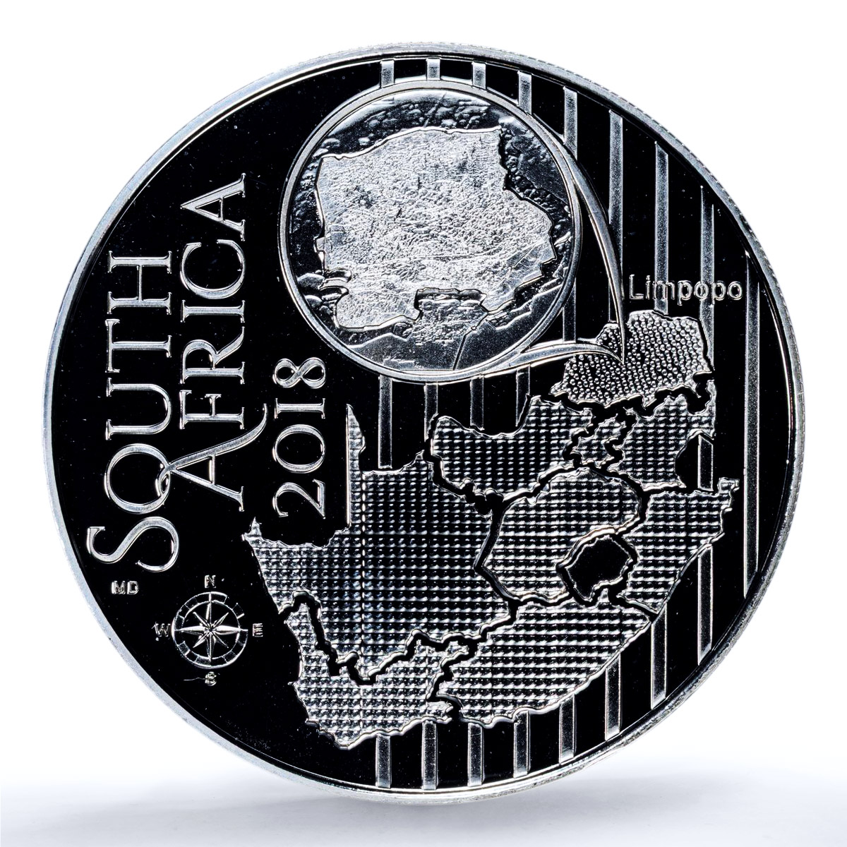 South Africa 10 rand Sandgrouse KM-668 Fauna Bird PR 70 PCGS silver coin 2018