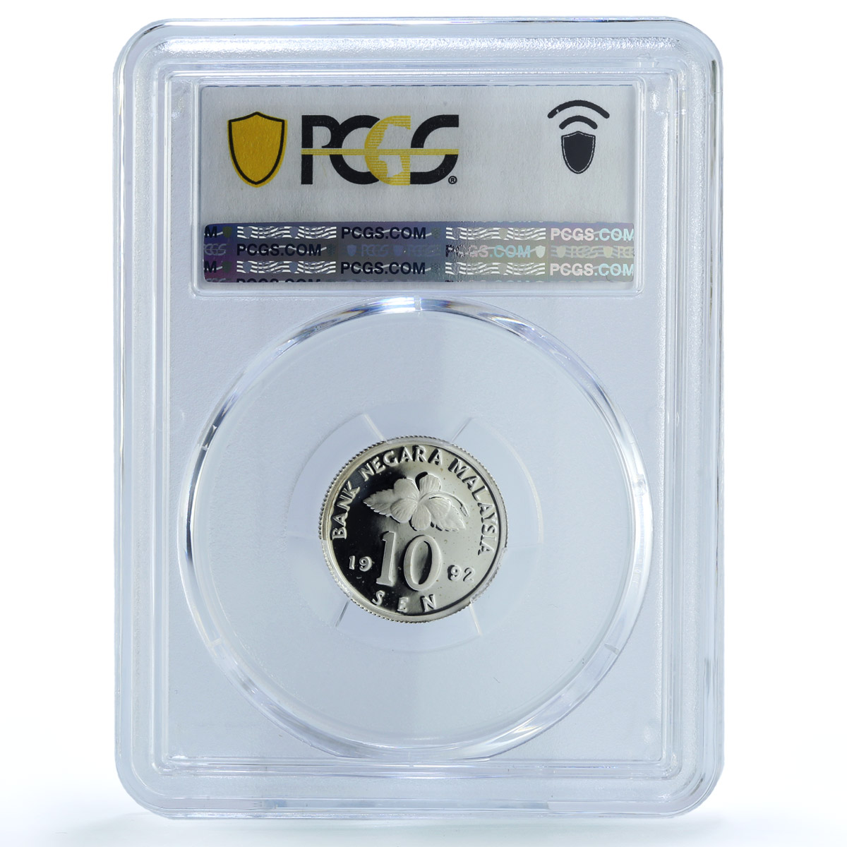 Malaysia 10 sen Republic KM-51a PR 68 PCGS silver coin 1992
