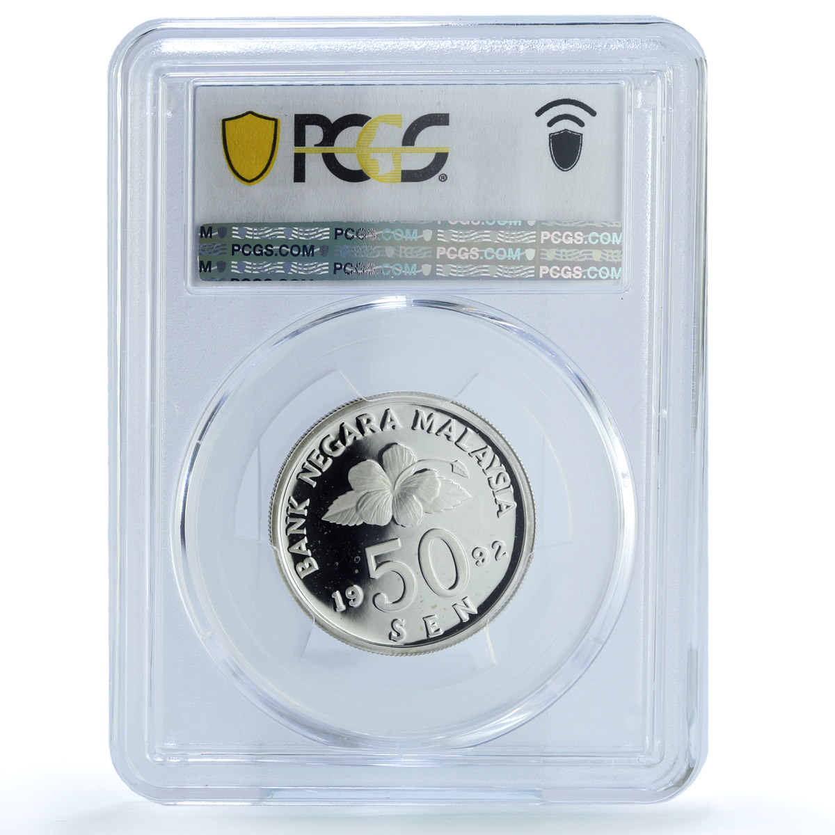 Malaysia 50 sen Republic KM-53a PR 67 PCGS silver coin 1992