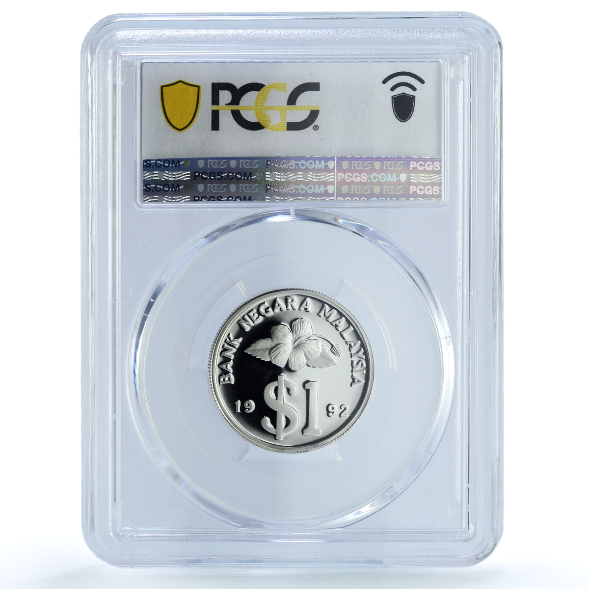 Malaysia 1 ringgit Republic KM-54a PR 67 PCGS silver coin 1992