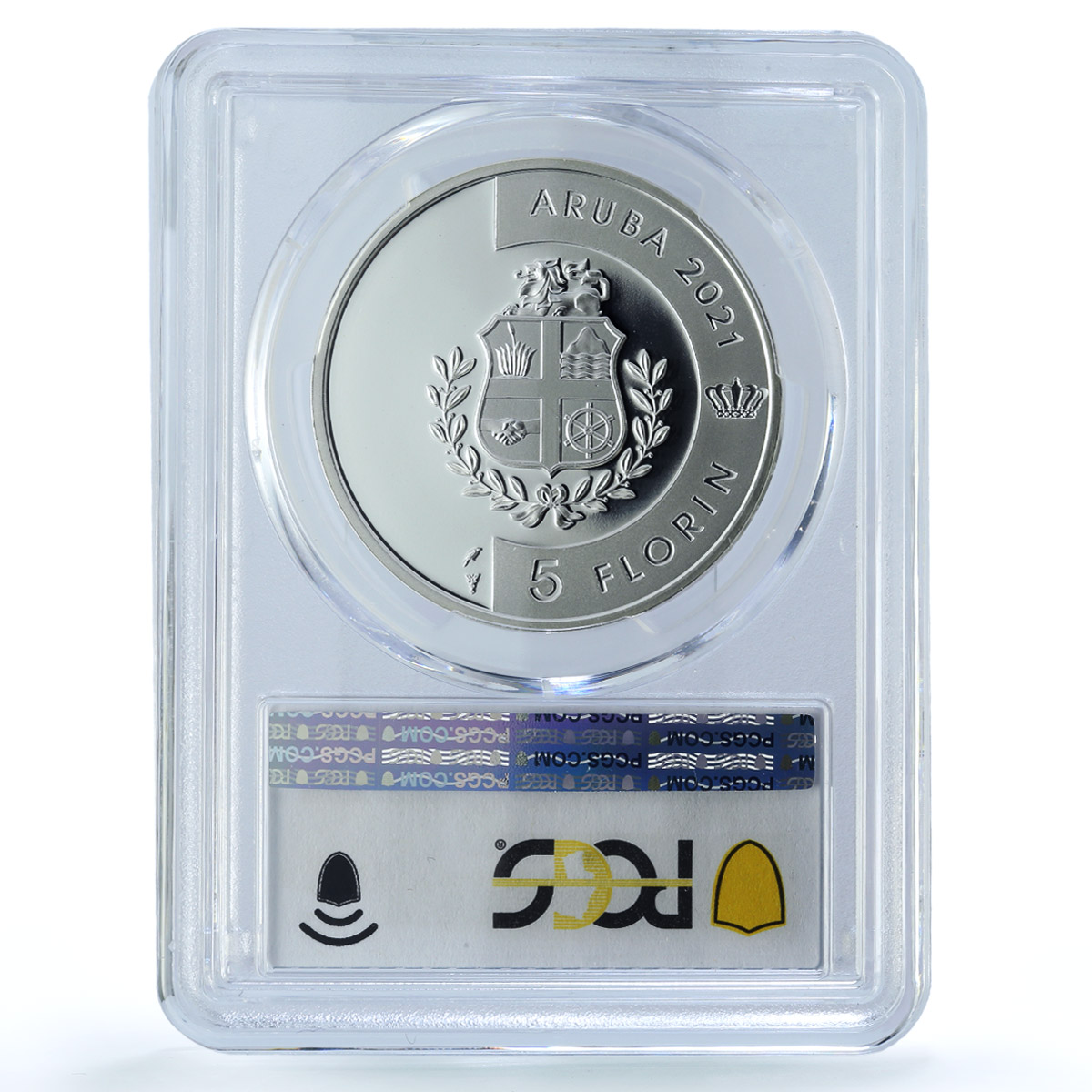 Aruba 5 florins Yuwana KM-68 Wildlife Fauna Lizard PR 70 PCGS silver coin 2021 Aruba 5 florins Yuwana KM-68 Wildlife Fauna Lizard PR 70 PCGS silver coin 2021