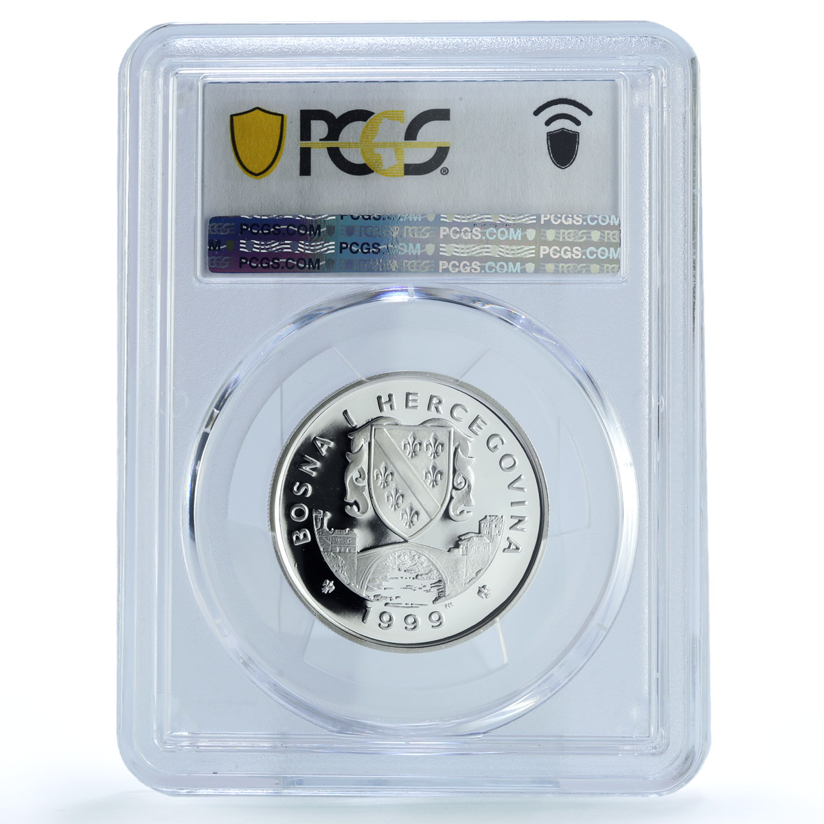Bosnia Herzegovina 14 euros Tree of Stability KM-114 PR 69 PCGS silver coin 1999 Bosnia Herzegovina 14 euros Tree of Stability KM-114 PR 69 PCGS silver coin 1999