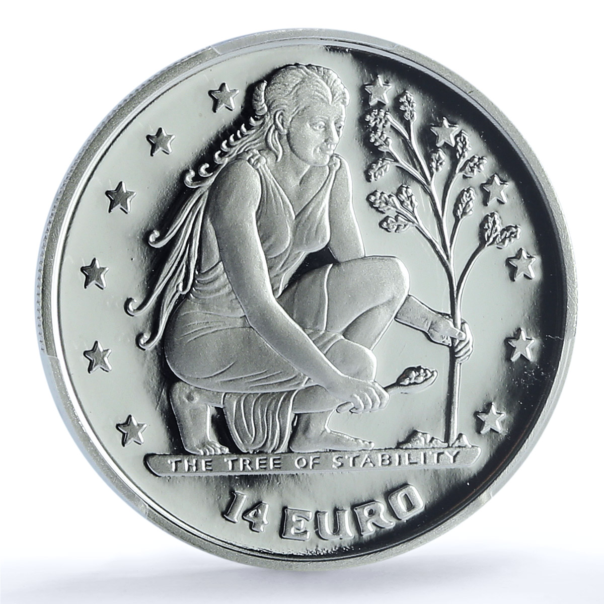 Bosnia Herzegovina 14 euros Tree of Stability KM-114 PR 69 PCGS silver coin 1999 Bosnia Herzegovina 14 euros Tree of Stability KM-114 PR 69 PCGS silver coin 1999
