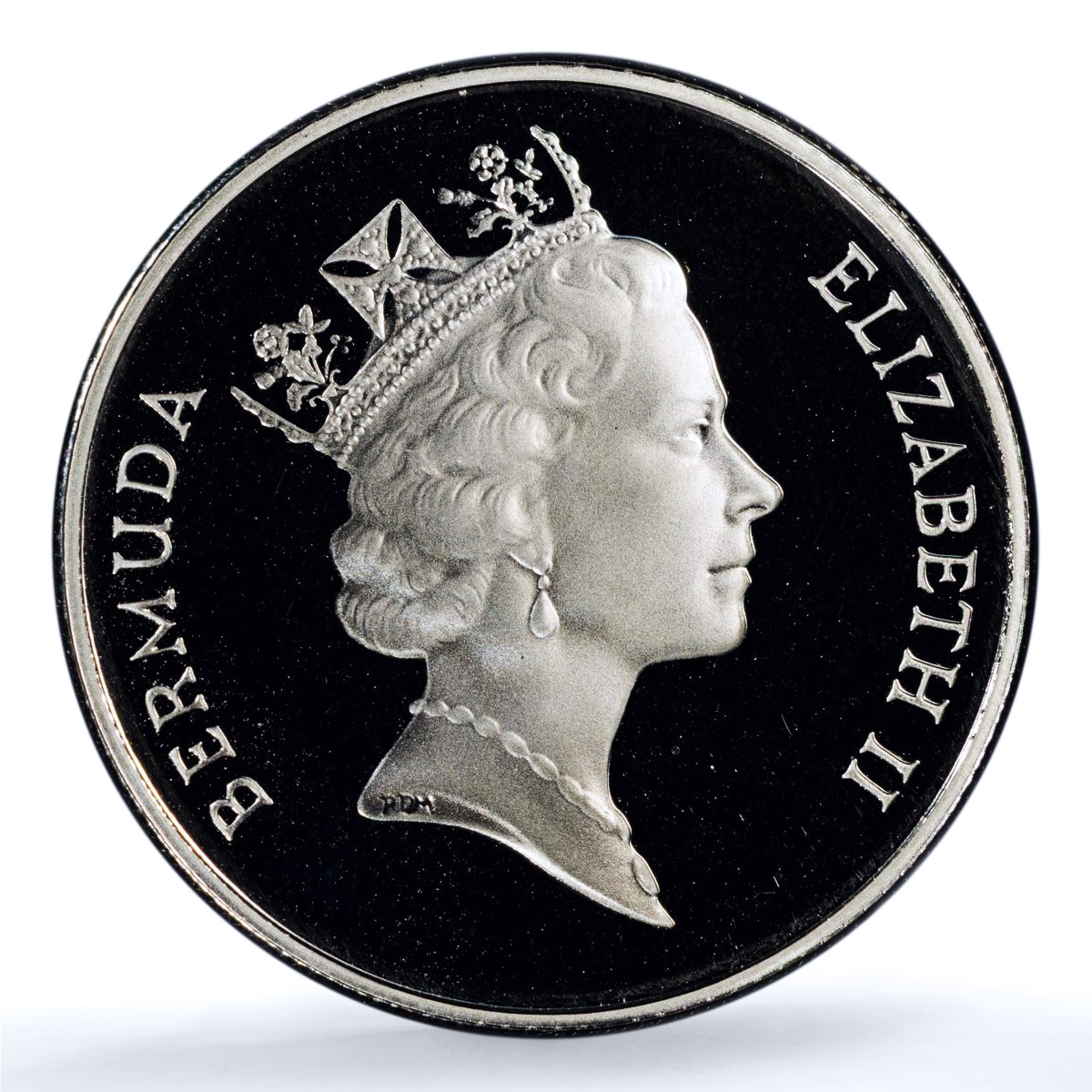 Bermuda 25 cents Elizabeth II KM-47a Tropical Bird PR 69 PCGS silver coin 1995