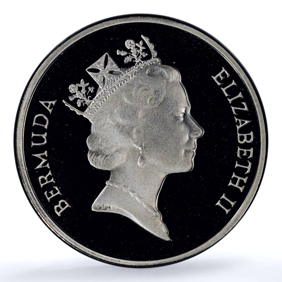 Bermuda 1 cent Elizabeth II KM-44c Wild Boar Pig PR 69 PCGS silver coin 1995