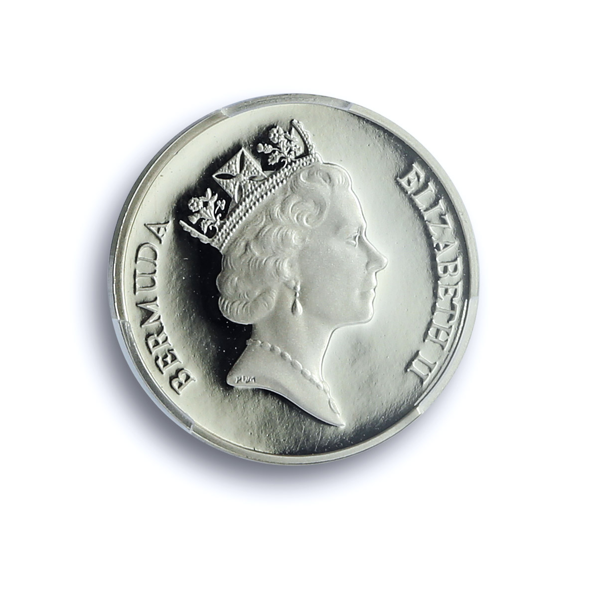Bermuda 1 cent Elizabeth II KM-44c Wild Boar Pig PR 69 PCGS silver coin 1995