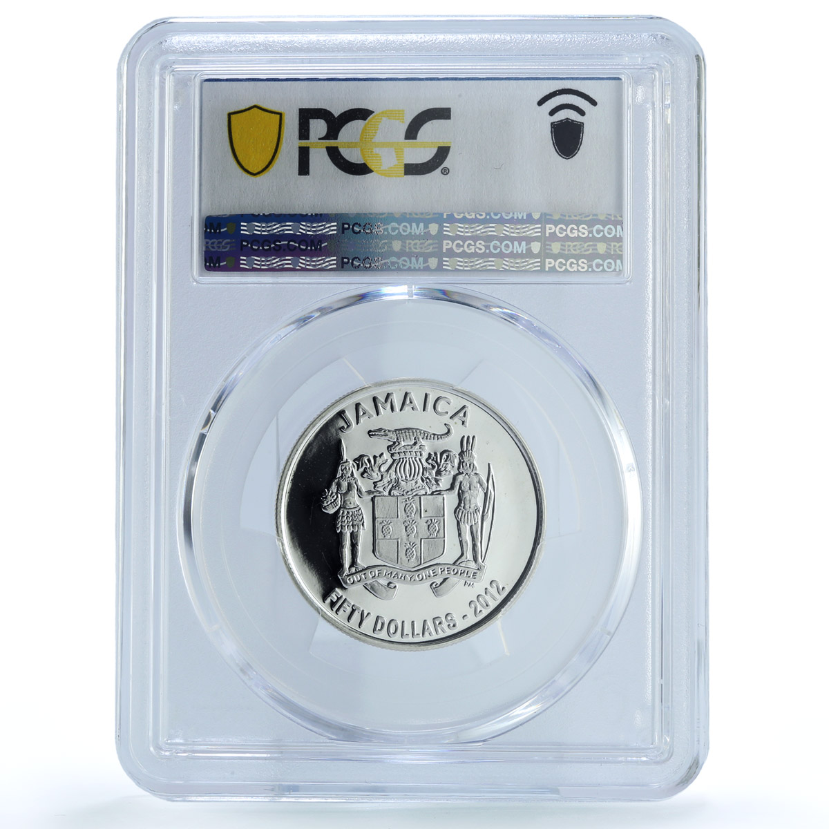 Jamaica 50 dollars Independence KM-205 Colibri Bird PR 69 PCGS silver coin 2012