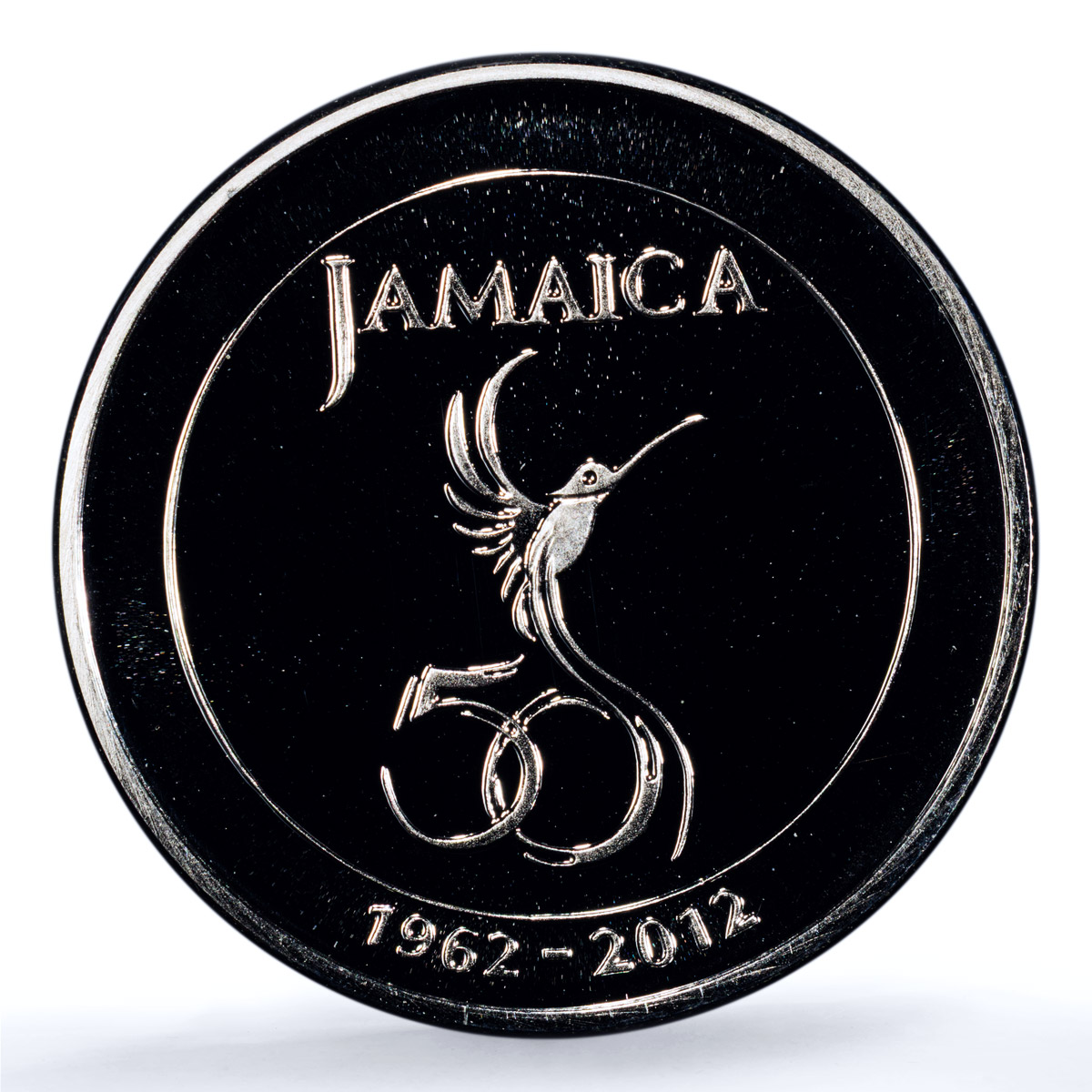 Jamaica 50 dollars Independence KM-205 Colibri Bird PR 69 PCGS silver coin 2012