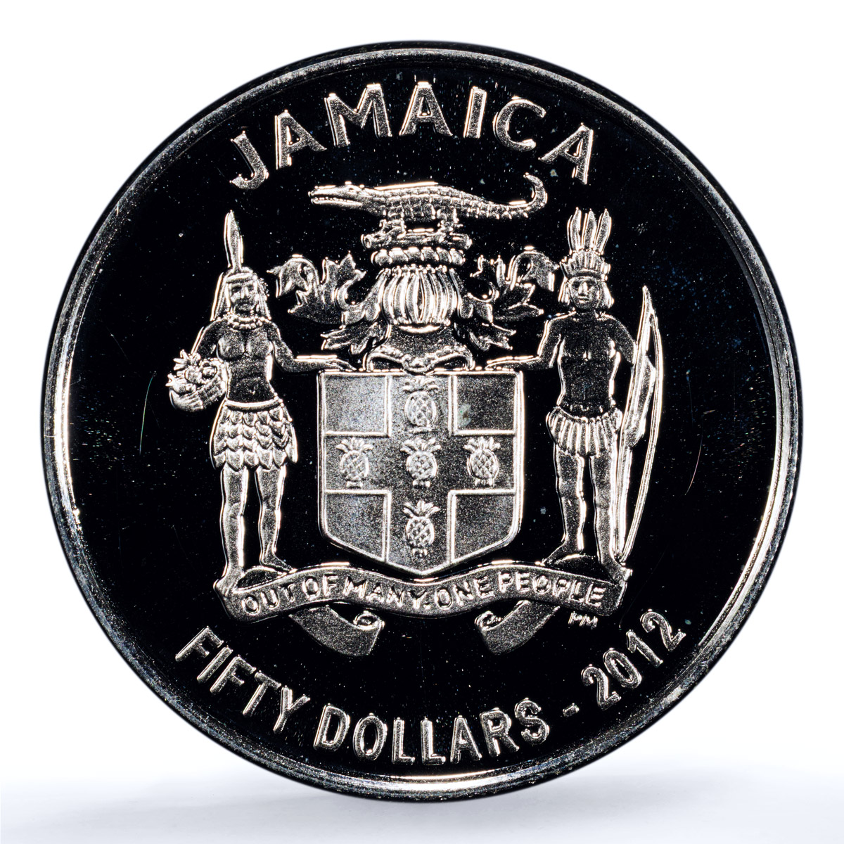Jamaica 50 dollars Independence KM-205 Colibri Bird PR 69 PCGS silver coin 2012