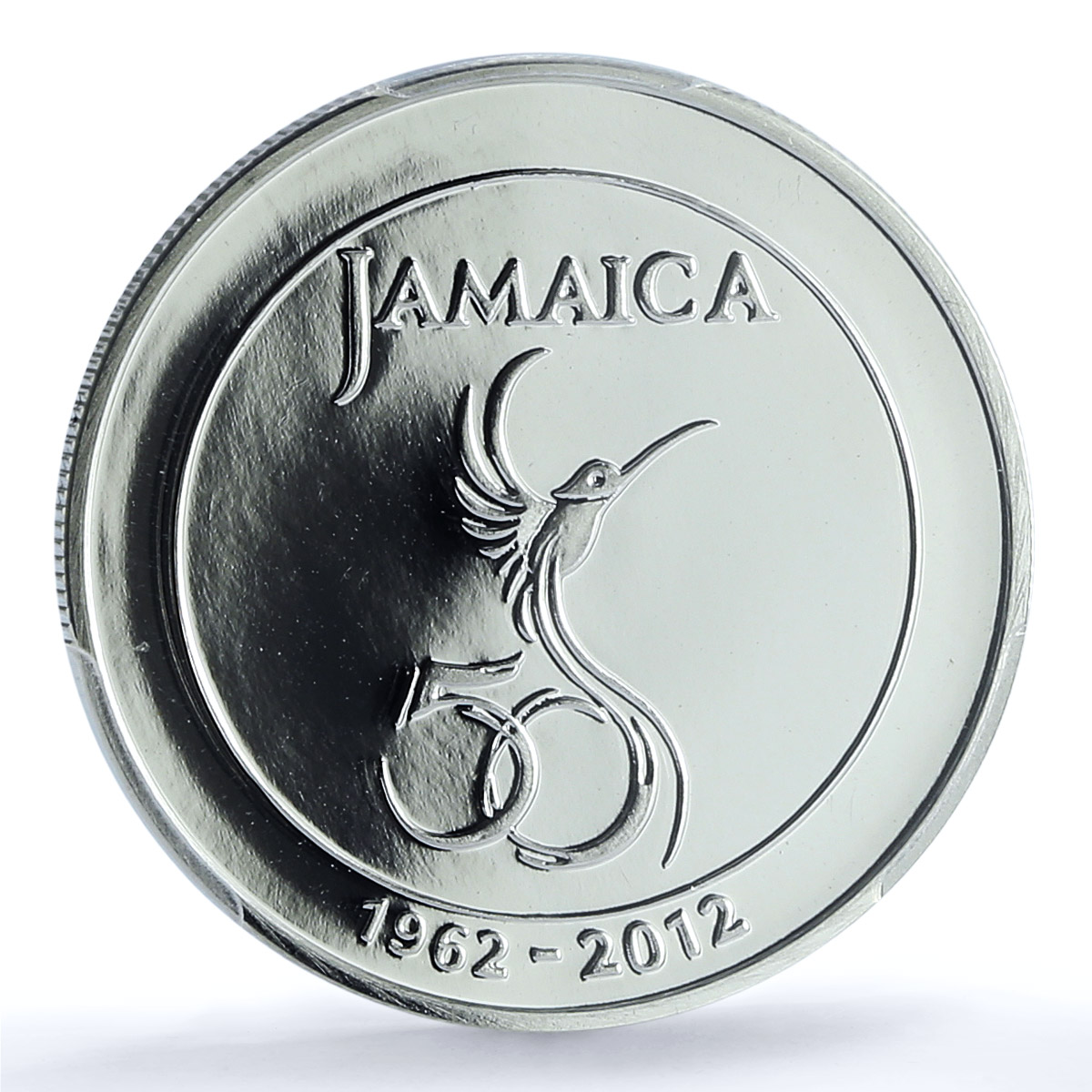 Jamaica 50 dollars Independence KM-205 Colibri Bird PR 69 PCGS silver coin 2012