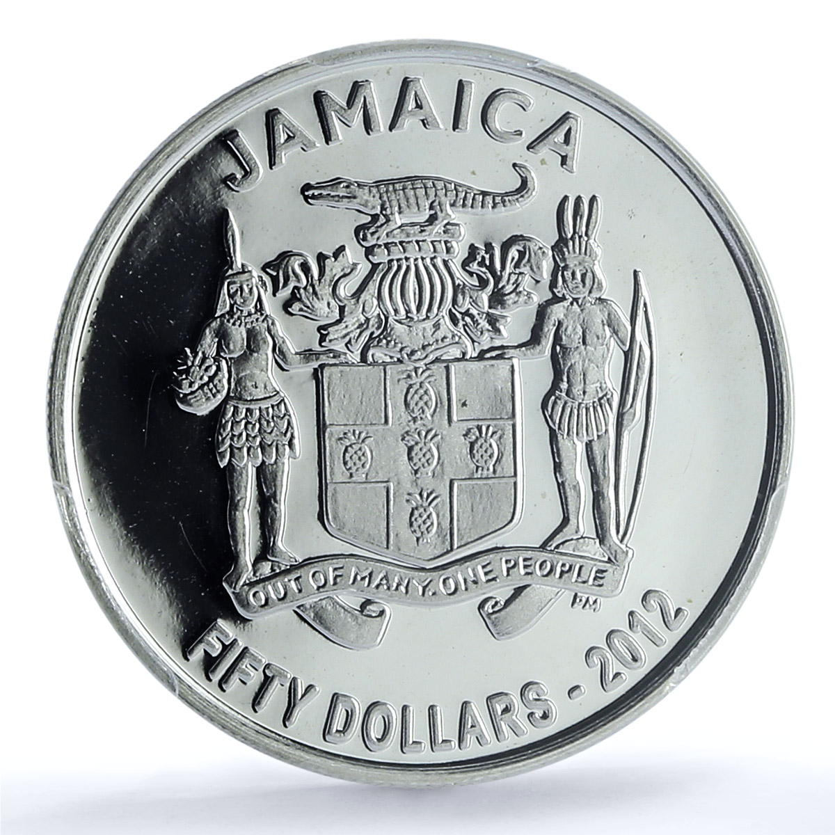 Jamaica 50 dollars Independence KM-205 Colibri Bird PR 69 PCGS silver coin 2012