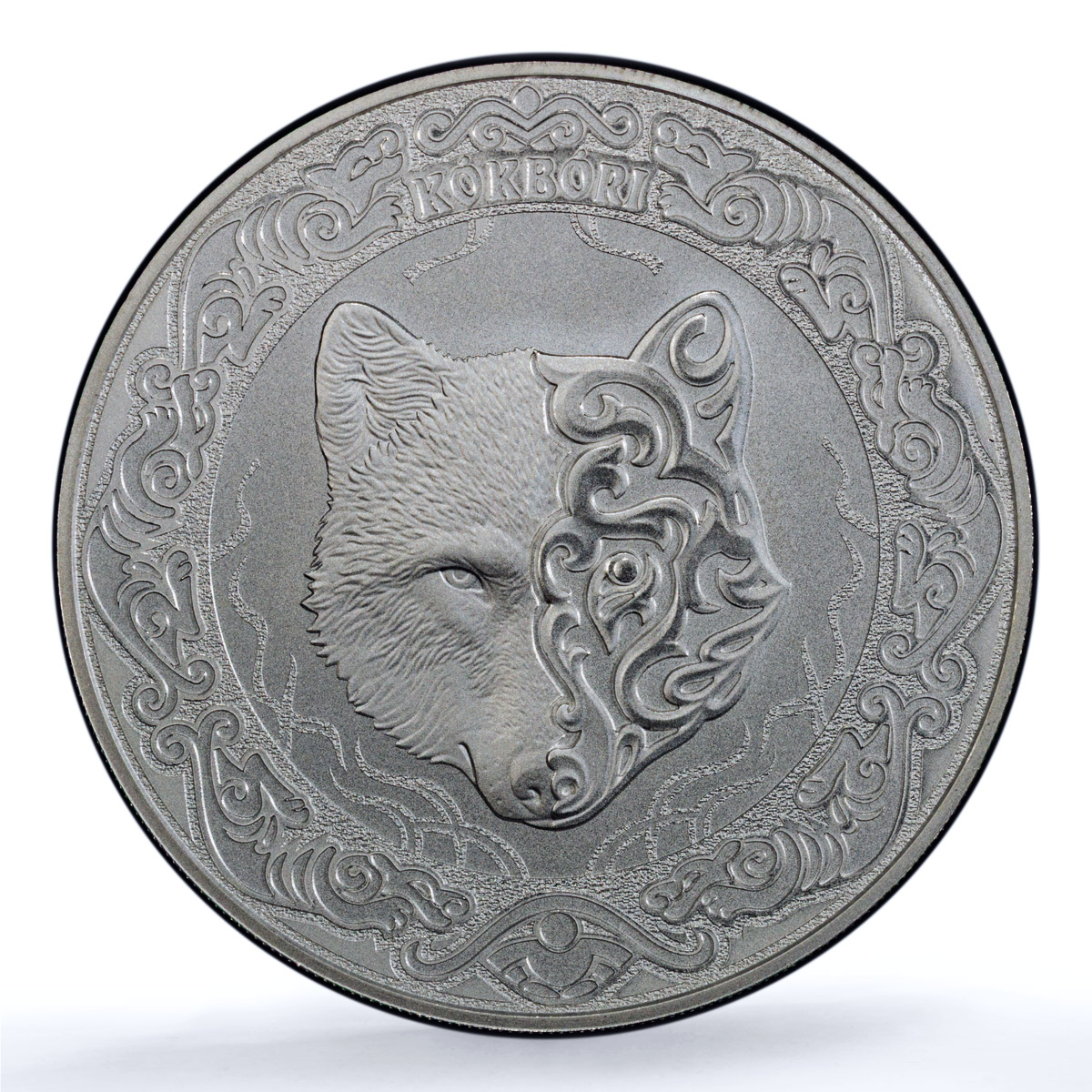 Kazakhstan 1 tenge Kokbori Sky Wolf Hologram MS 70 PCGS silver coin 2025 Kazakhstan 1 tenge Kokbori Sky Wolf Hologram MS 70 PCGS silver coin 2025