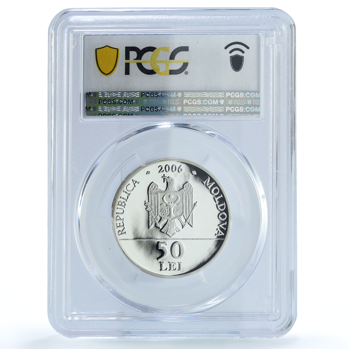 Moldova 50 lei Alexandru Donici KM-34 Literature PR 69 PCGS silver coin 2006