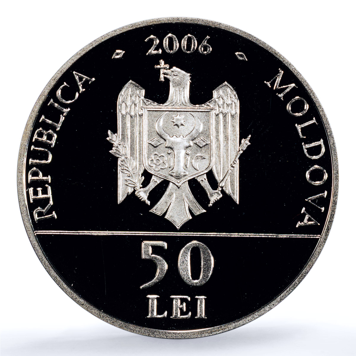 Moldova 50 lei Alexandru Donici KM-34 Literature PR 69 PCGS silver coin 2006