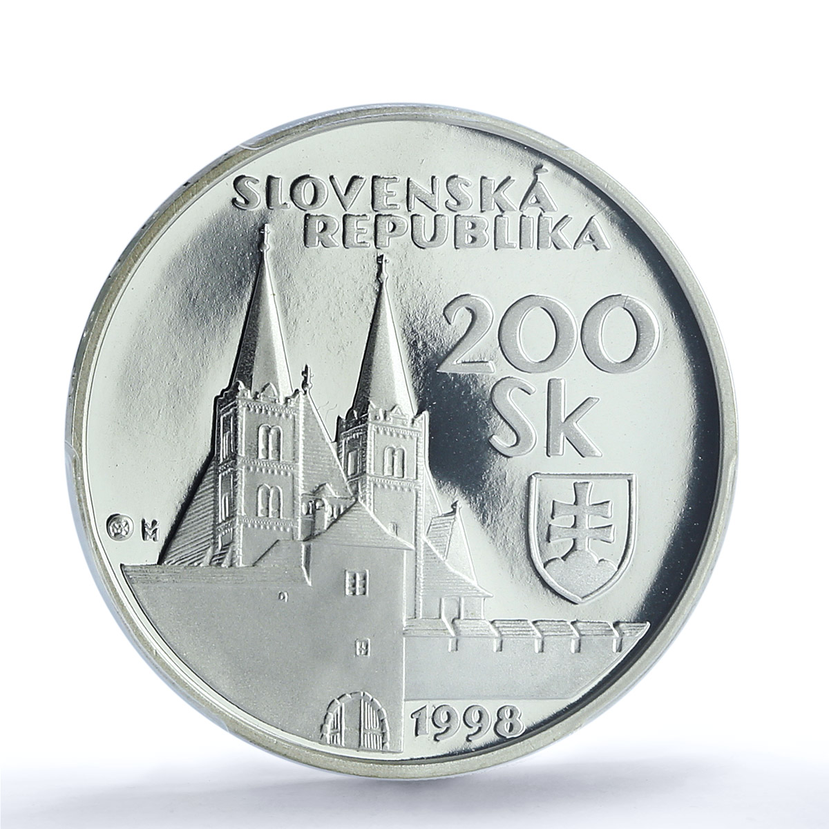 Slovakia 200 korun Spis Castle KM-44 Architecture PR 70 PCGS silver coin 1998 Slovakia 200 korun Spis Castle KM-44 Architecture PR 70 PCGS silver coin 1998