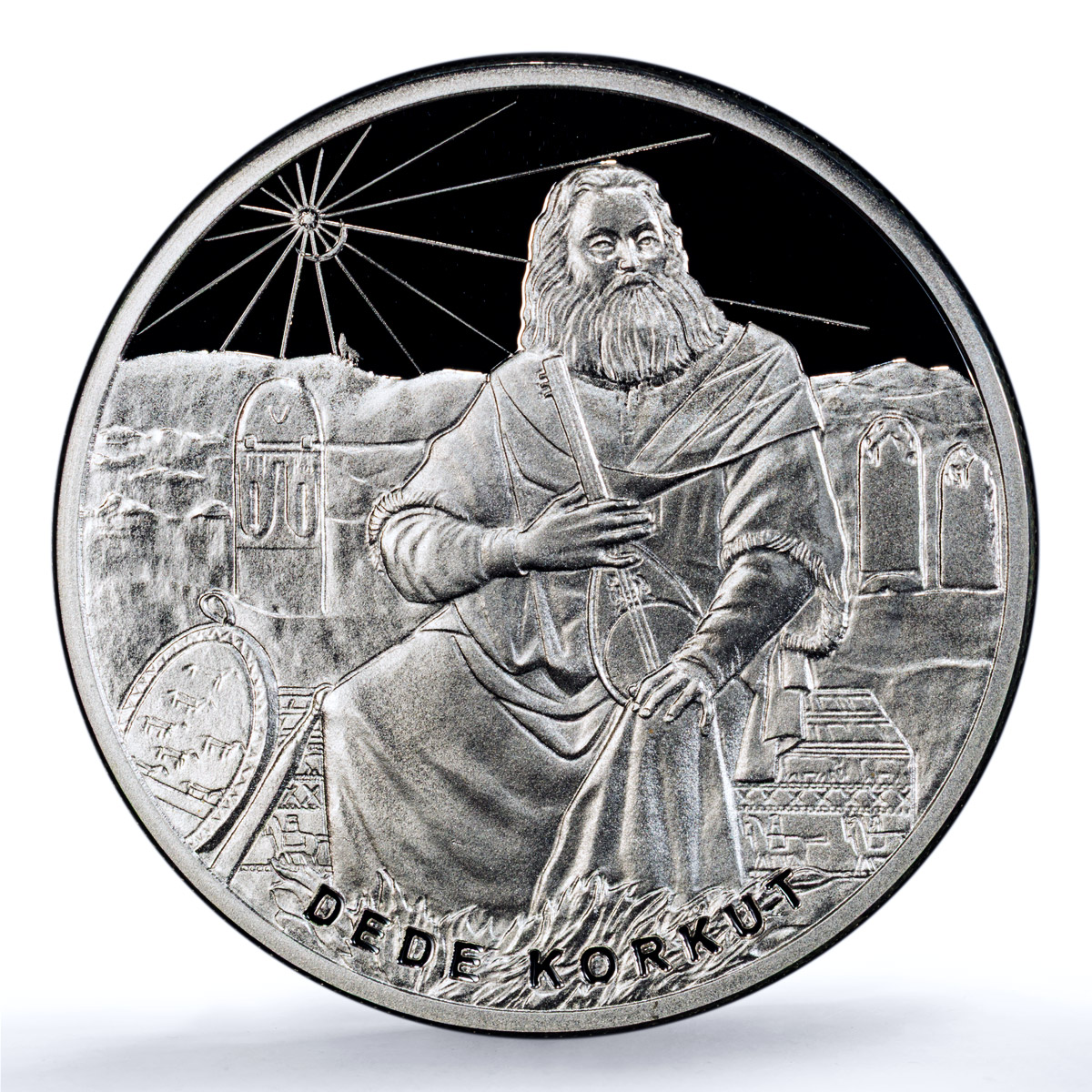 Turkiye 20 lira Dede Korkut KM-1452 Literature PR 70 PCGS silver coin 2019