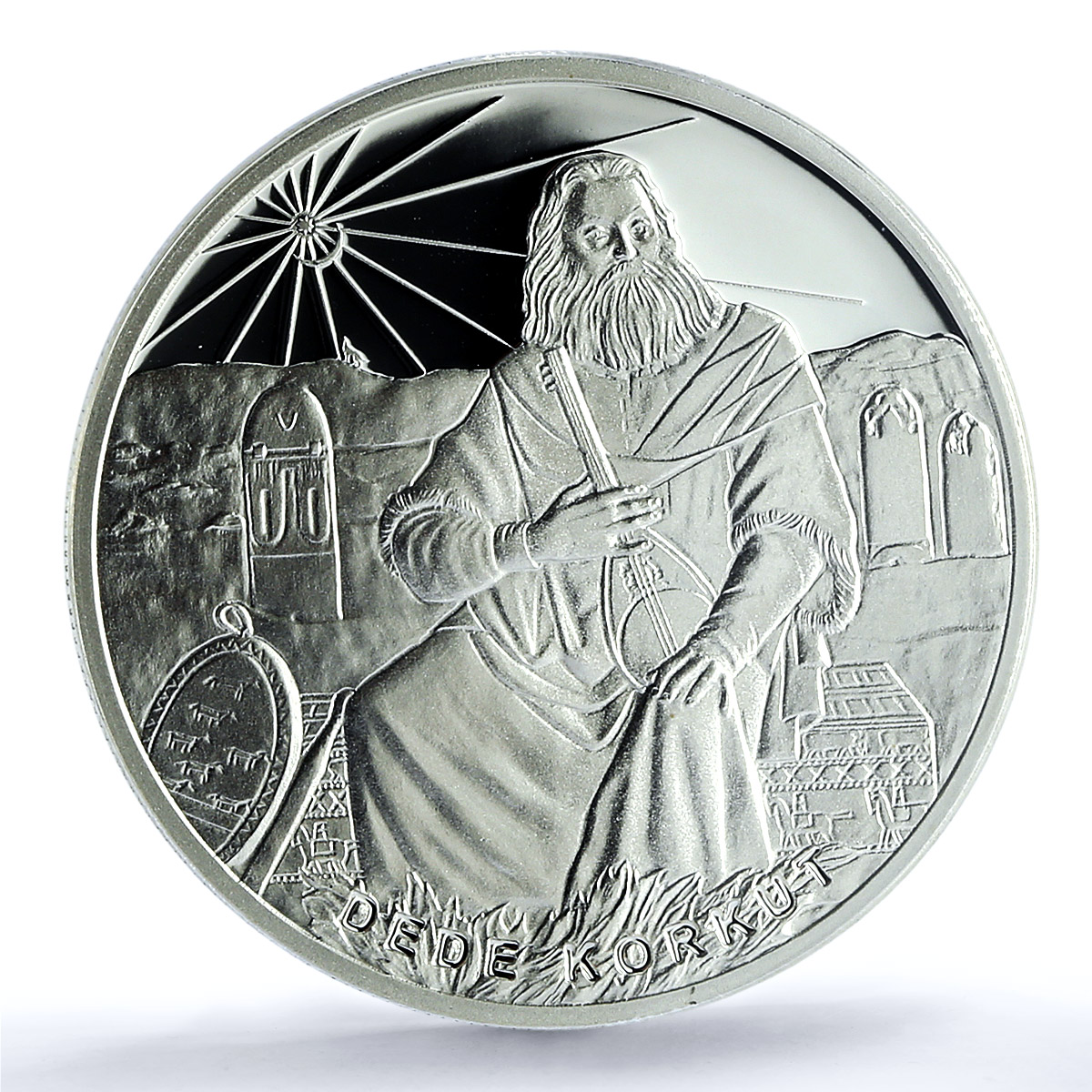 Turkiye 20 lira Dede Korkut KM-1452 Literature PR 70 PCGS silver coin 2019