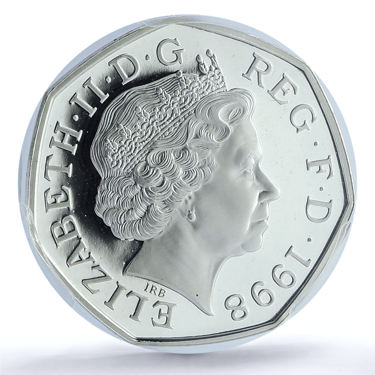 Great Britain 50 pence EU European Union KM-992a S-H9 PR68 PCGS silver coin 1998 Great Britain 50 pence EU European Union KM-992a S-H9 PR68 PCGS silver coin 1998