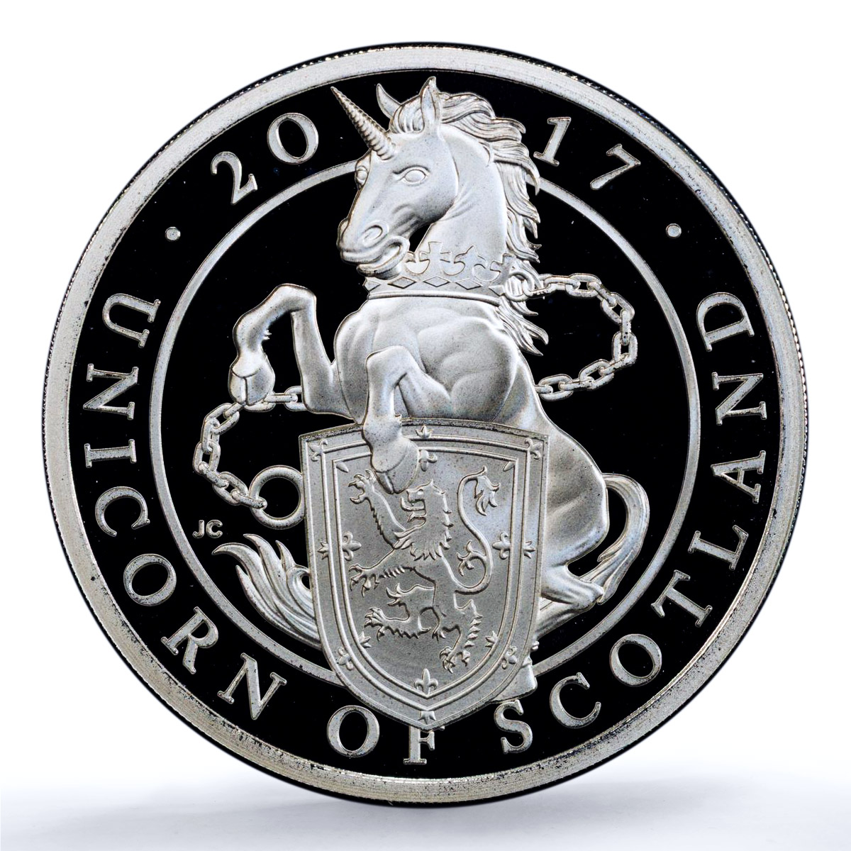 Great Britain 2 pounds Unicorn Scotland Queen Beasts PR 70 PCGS silver coin 2017 Great Britain 2 pounds Unicorn Scotland Queen Beasts PR 70 PCGS silver coin 2017