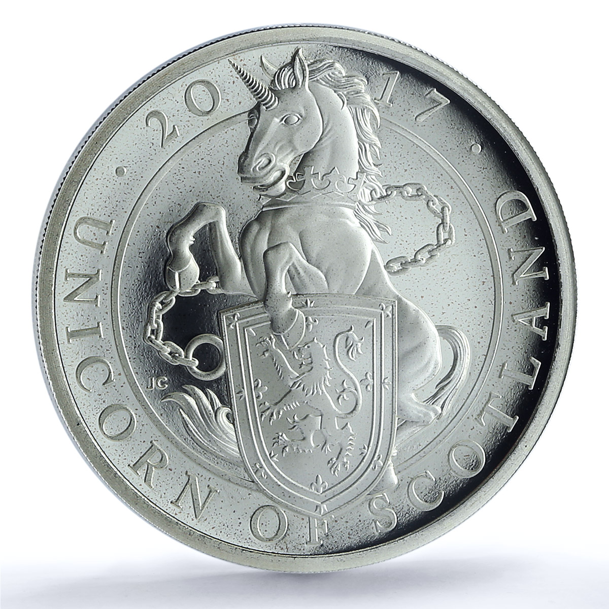 Great Britain 2 pounds Unicorn Scotland Queen Beasts PR 70 PCGS silver coin 2017 Great Britain 2 pounds Unicorn Scotland Queen Beasts PR 70 PCGS silver coin 2017