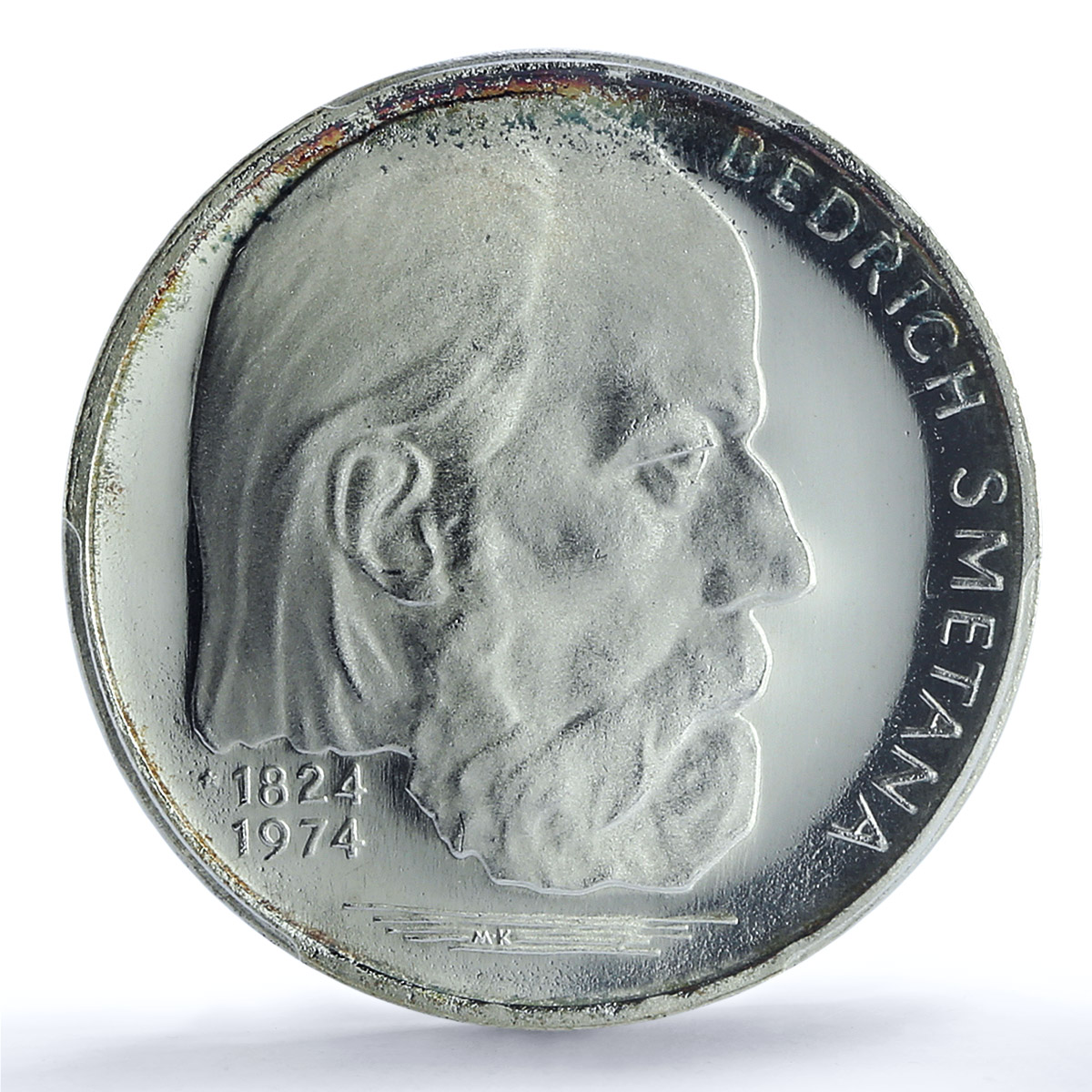 Czechoslovakia 100 korun Composer Bedrich Smetana PR67 PCGS silver coin 1974 Czechoslovakia 100 korun Composer Bedrich Smetana PR67 PCGS silver coin 1974