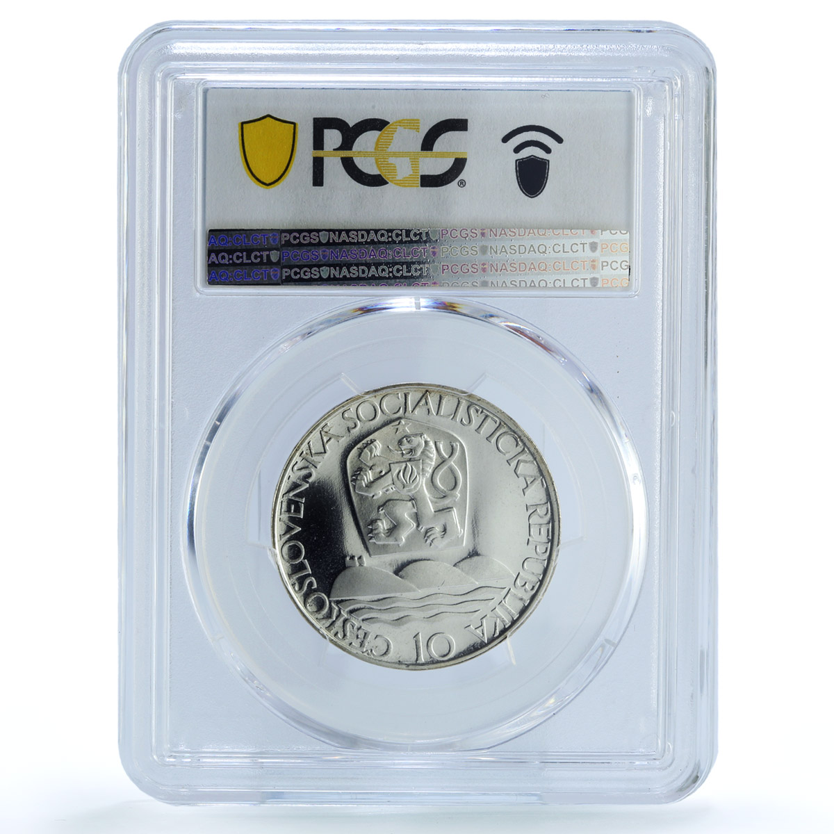 Czechoslovakia 10 korun Bratislava University House PR68 PCGS silver coin 1967 Czechoslovakia 10 korun Bratislava University House PR68 PCGS silver coin 1967