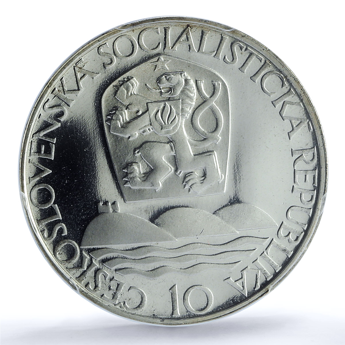 Czechoslovakia 10 korun Bratislava University House PR68 PCGS silver coin 1967 Czechoslovakia 10 korun Bratislava University House PR68 PCGS silver coin 1967