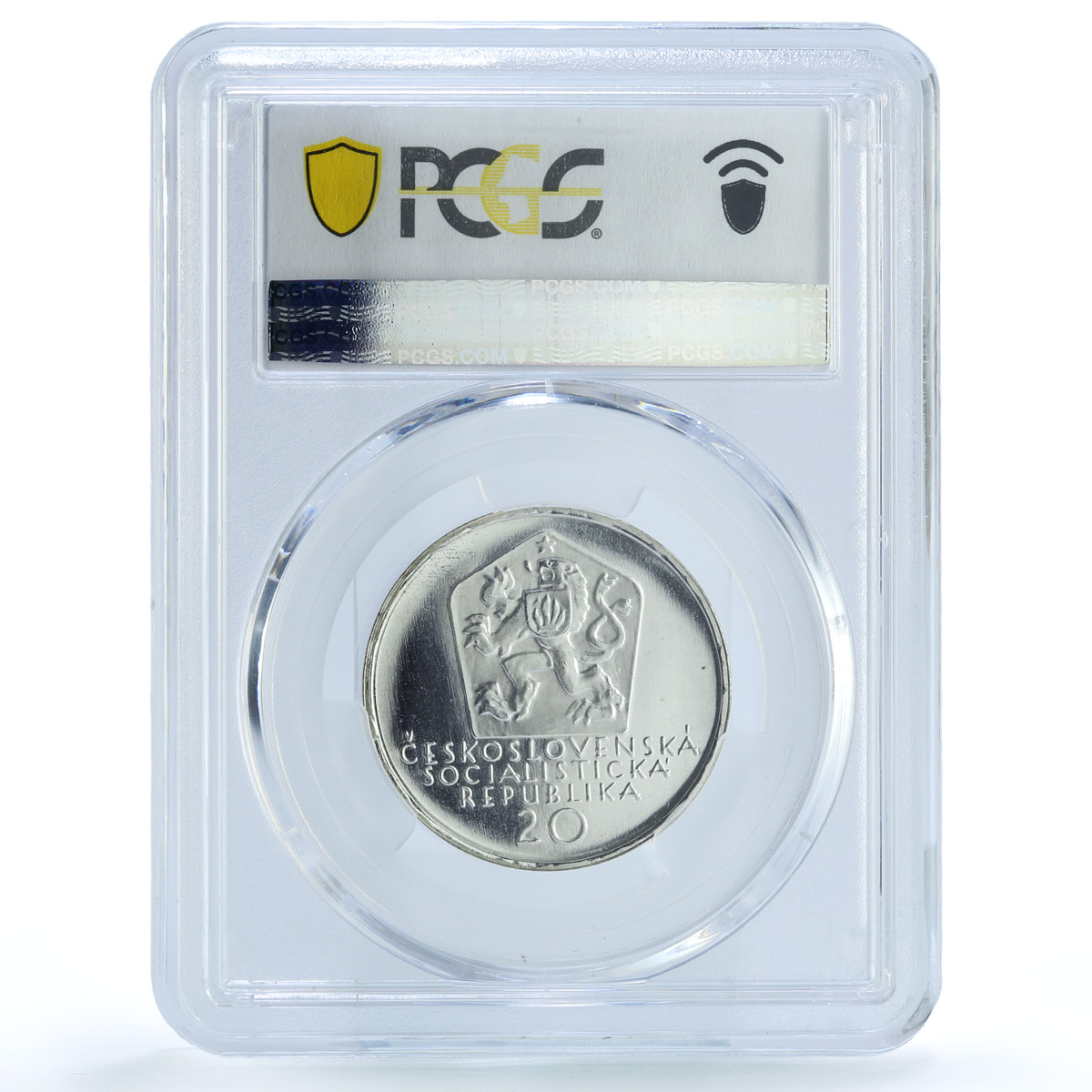 Czechoslovakia 20 korun Poet Andrej Sladkovic Poetry PR68 PCGS silver coin 1972