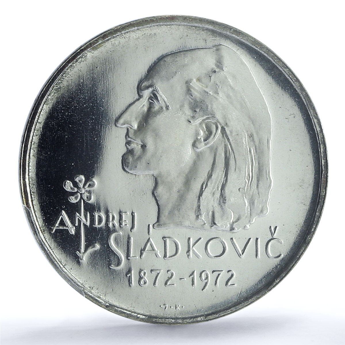 Czechoslovakia 20 korun Poet Andrej Sladkovic Poetry PR68 PCGS silver coin 1972
