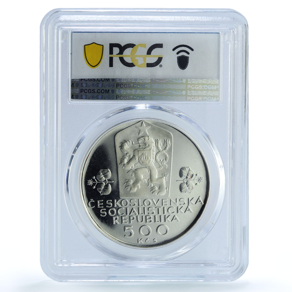 Czechoslovakia 500 korun National Federation Oak Tree PR64 PCGS silver coin 1988 Czechoslovakia 500 korun National Federation Oak Tree PR64 PCGS silver coin 1988