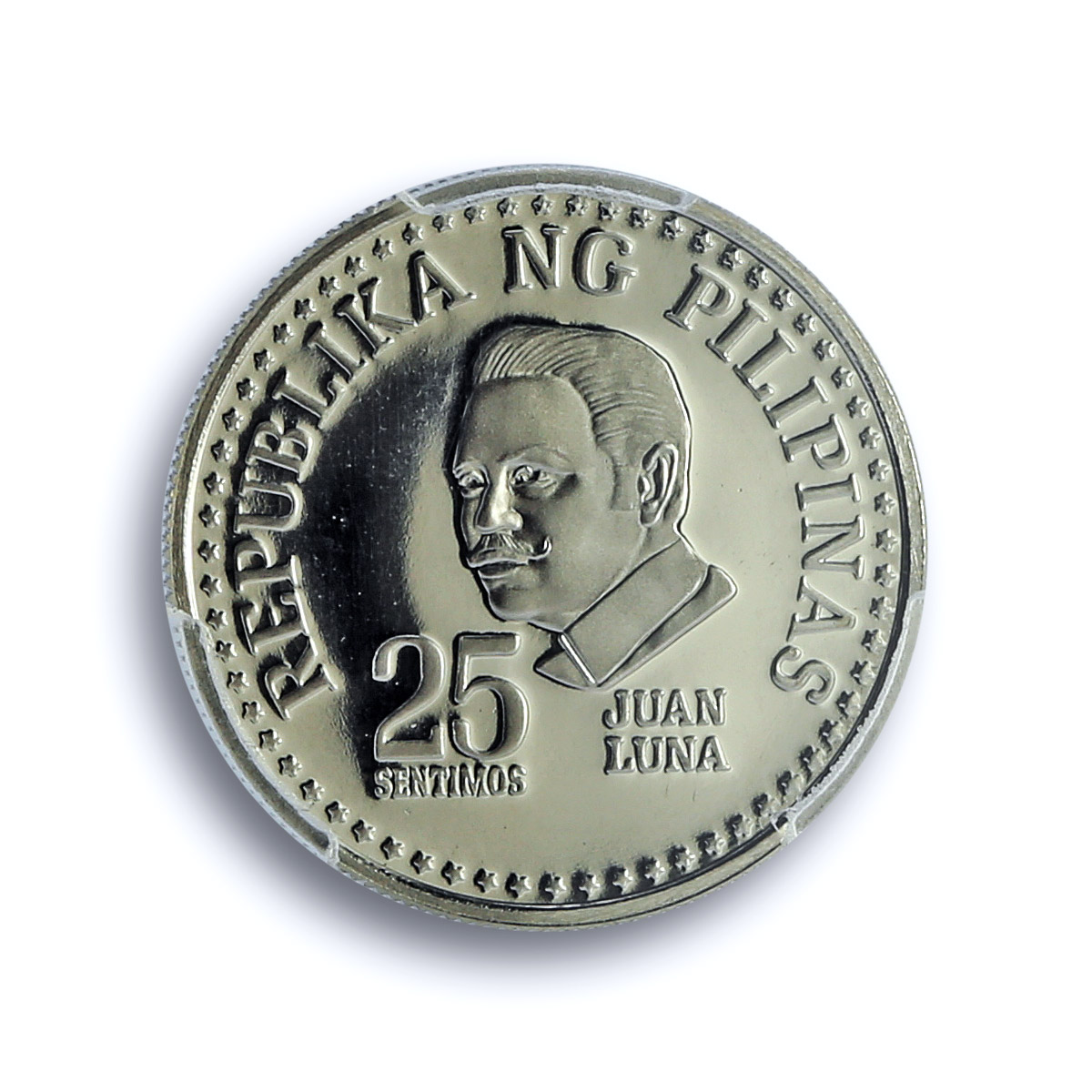 Philippines 25 sentimos Artist Juan Luna PR69 PCGS nickel coin 1975 Philippines 25 sentimos Artist Juan Luna PR69 PCGS nickel coin 1975