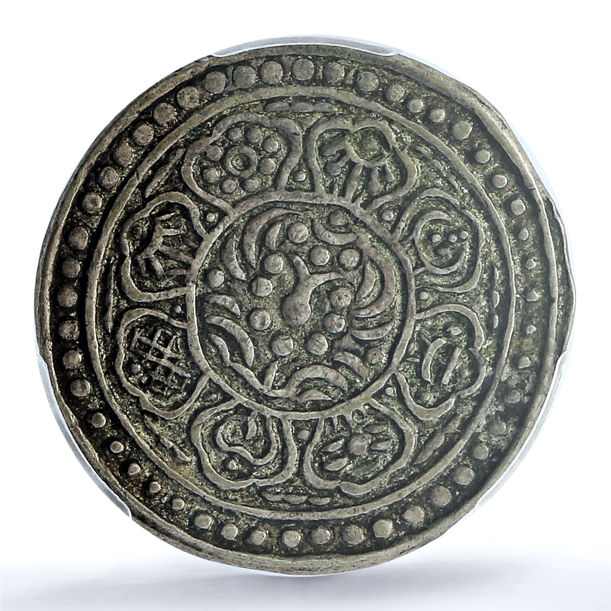 China Tibet 1 tangka State Coinage Lotus LM 628 Y F 13.4 XF45 PCGS Ag coin 1912 China Tibet 1 tangka State Coinage Lotus LM 628 Y F 13.4 XF45 PCGS Ag coin 1912