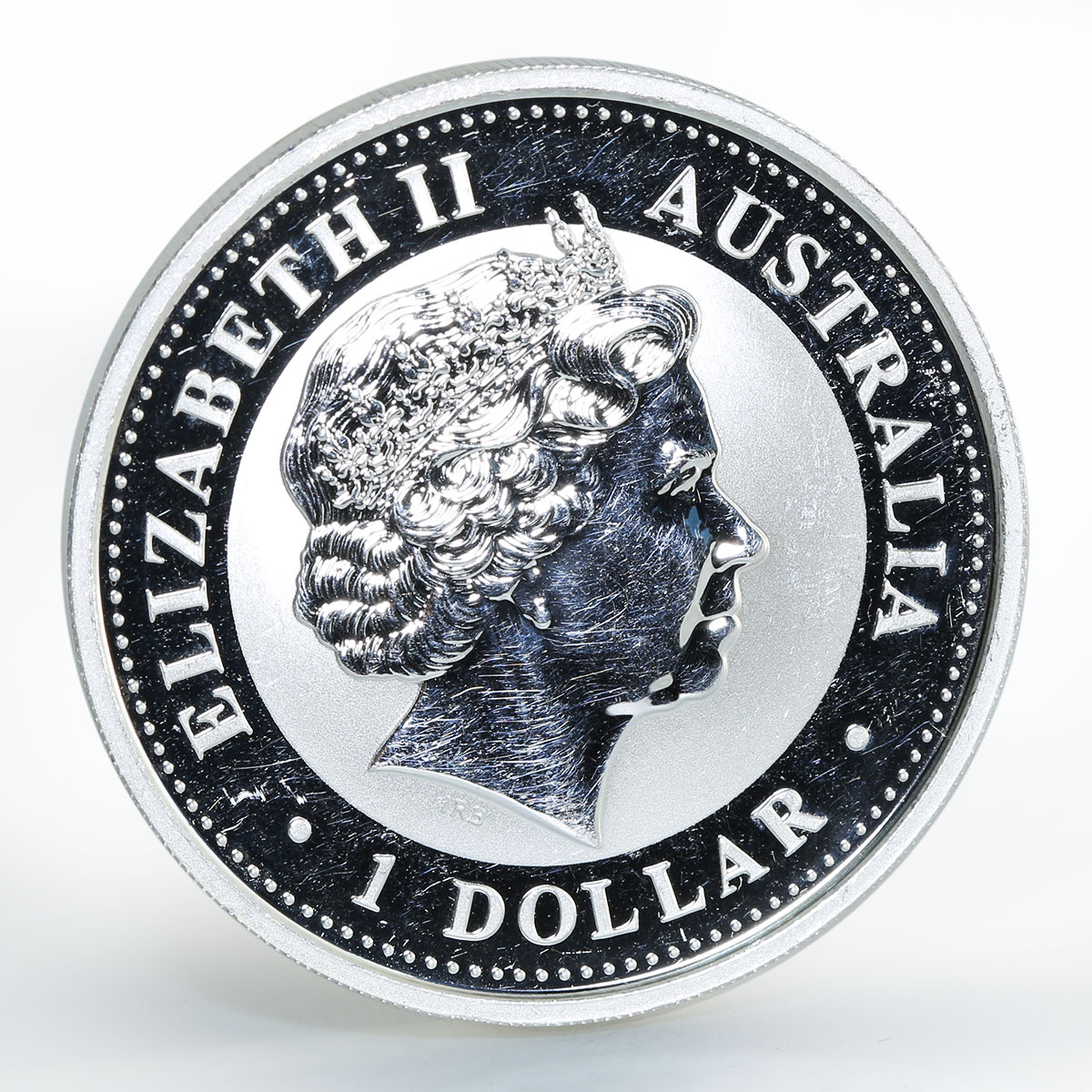 Australia 1 dollar Year of the Monkey Lunar Series I Silver Gilded Coin 2004