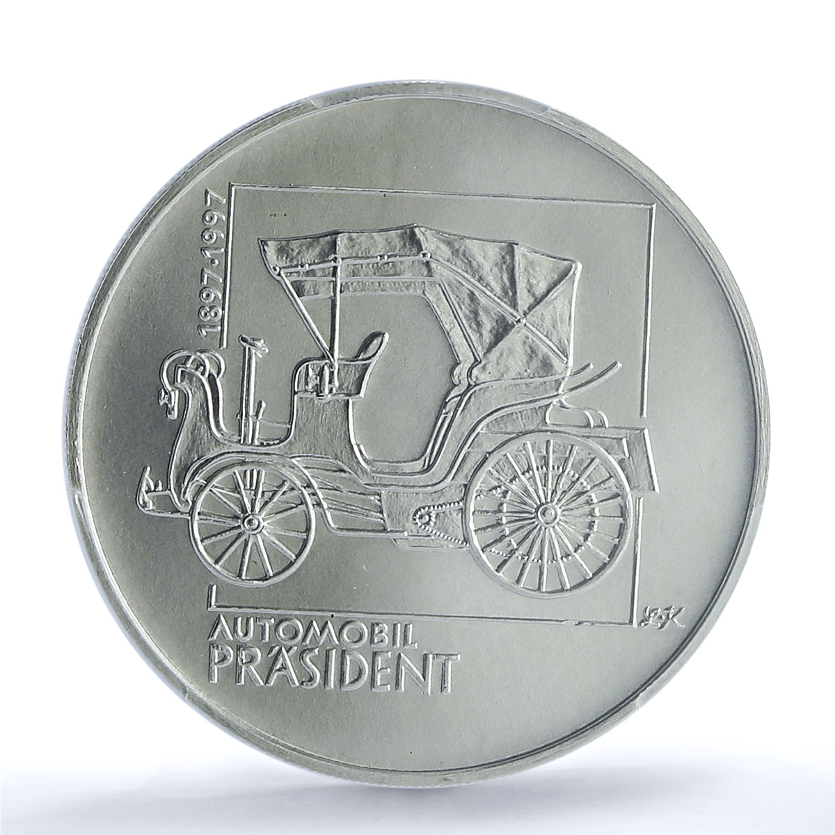 Czech Republic 200 korun Old Car Retro Auto President MS69 PCGS silver coin 1997 Czech Republic 200 korun Old Car Retro Auto President MS69 PCGS silver coin 1997