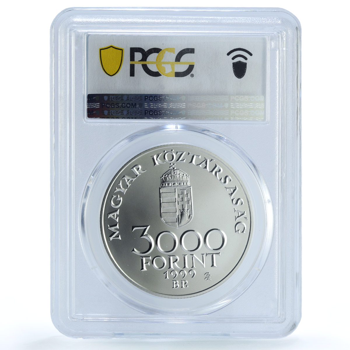 Hungary 3000 forint European Union St Gellert Statue MS69 PCGS silver coin 1999 Hungary 3000 forint European Union St Gellert Statue MS69 PCGS silver coin 1999