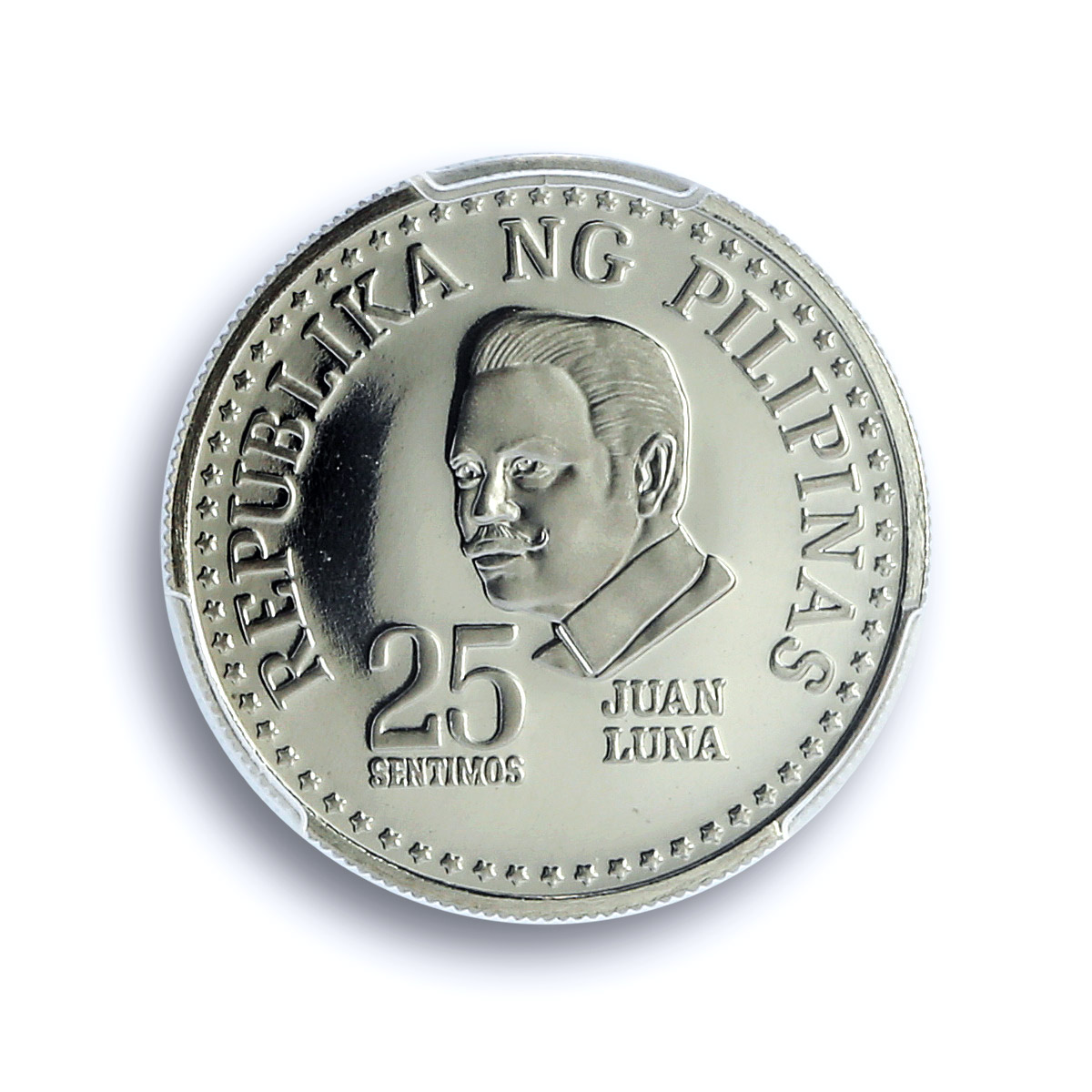 Philippines 25 sentimos Artist Juan Luna PR70 PCGS CuNi coin 1975 Philippines 25 sentimos Artist Juan Luna PR70 PCGS CuNi coin 1975