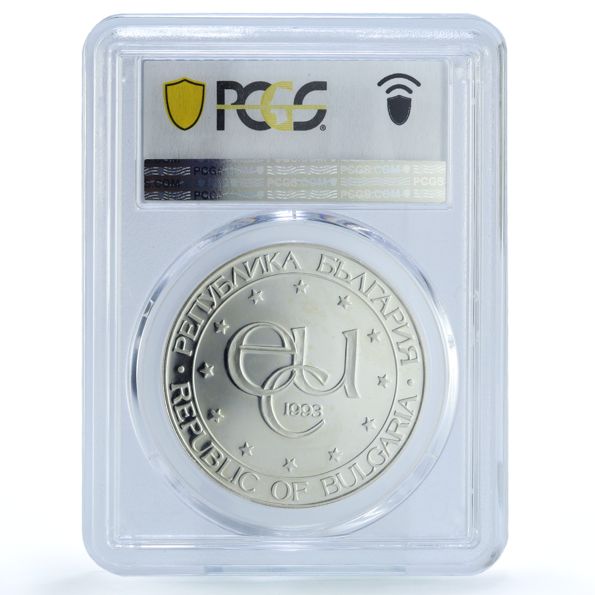 Bulgaria 500 leva European Community St.Theodor Stratilat PR63 PCGS silver 1993 Bulgaria 500 leva European Community St.Theodor Stratilat PR63 PCGS silver 1993