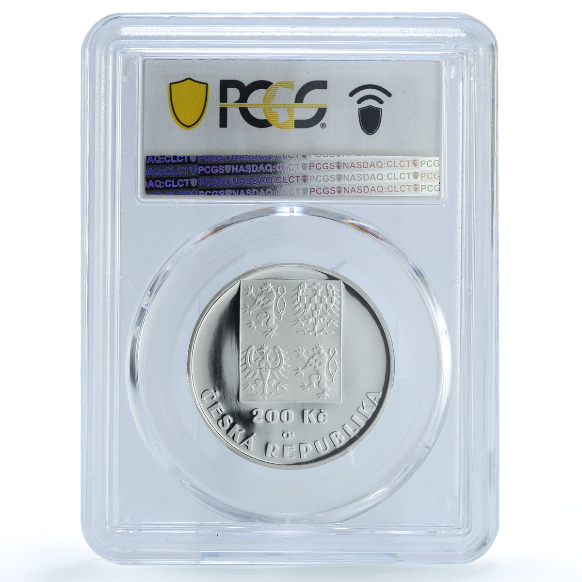 Czech Republic 200 korun National Football League Soccer PR69 PCGS Ag coin 2001 Czech Republic 200 korun National Football League Soccer PR69 PCGS Ag coin 2001