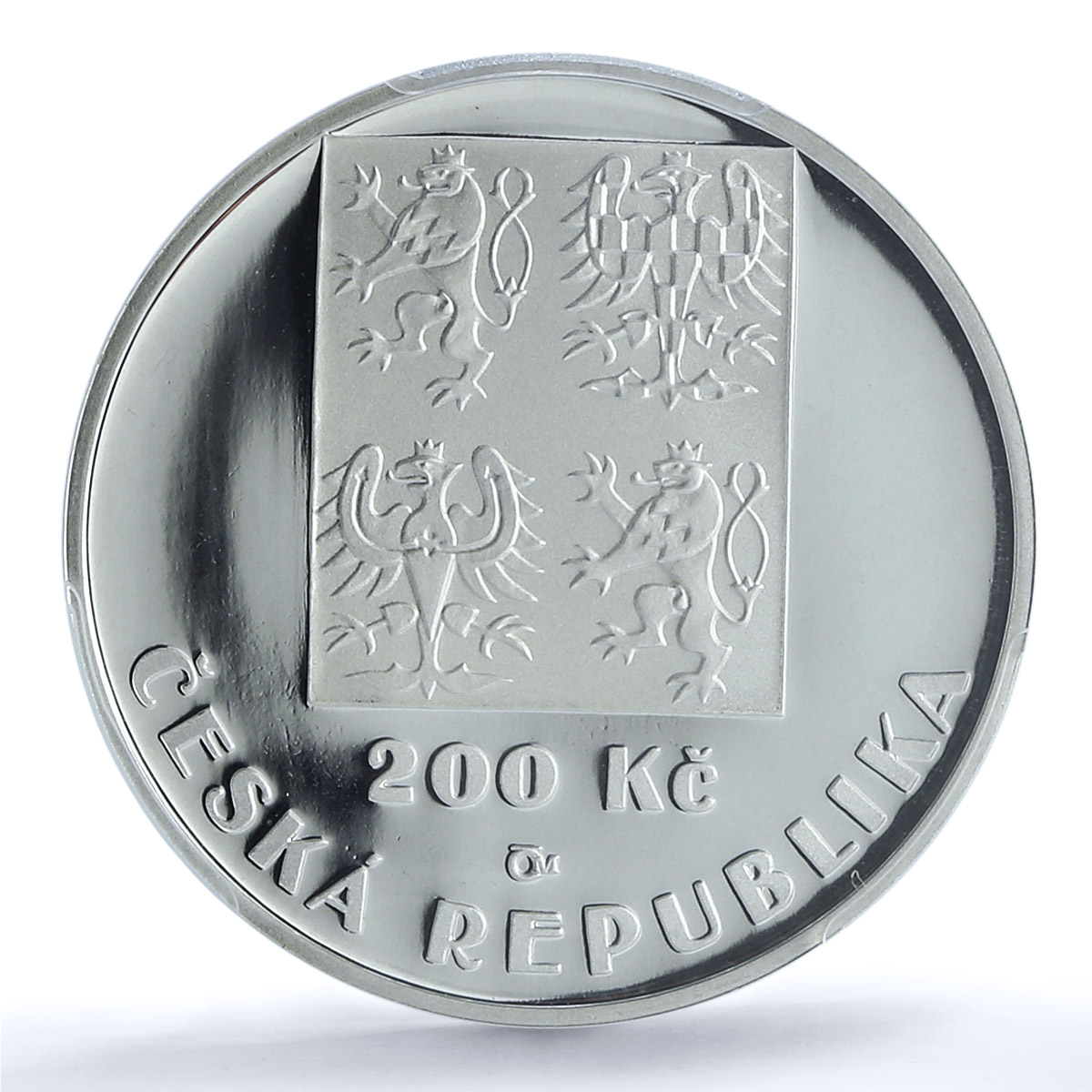 Czech Republic 200 korun National Football League Soccer PR69 PCGS Ag coin 2001 Czech Republic 200 korun National Football League Soccer PR69 PCGS Ag coin 2001