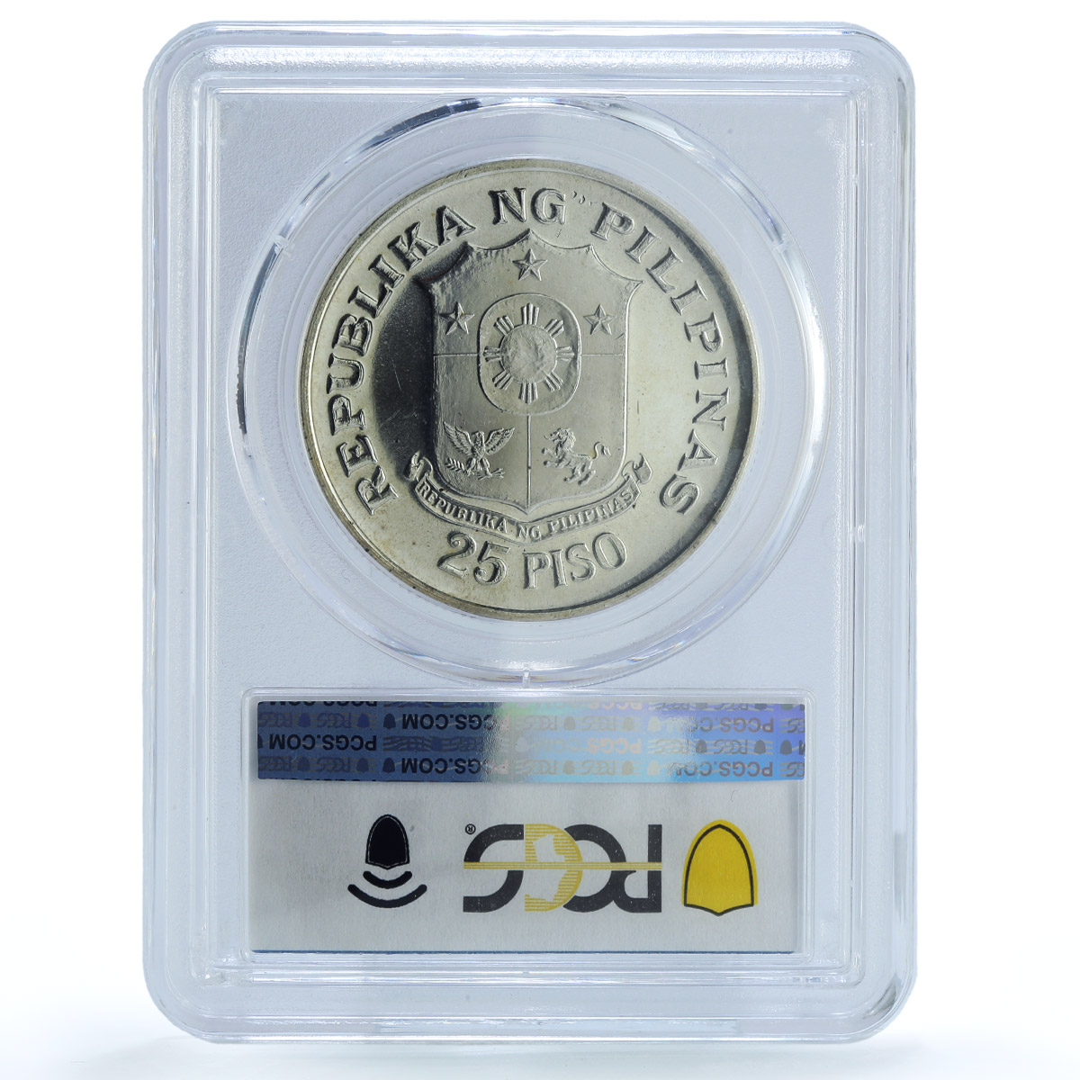 Philippines 25 piso 25th Anniversary of Central Bank MS66 PCGS silver coin 1974 Philippines 25 piso 25th Anniversary of Central Bank MS66 PCGS silver coin 1974