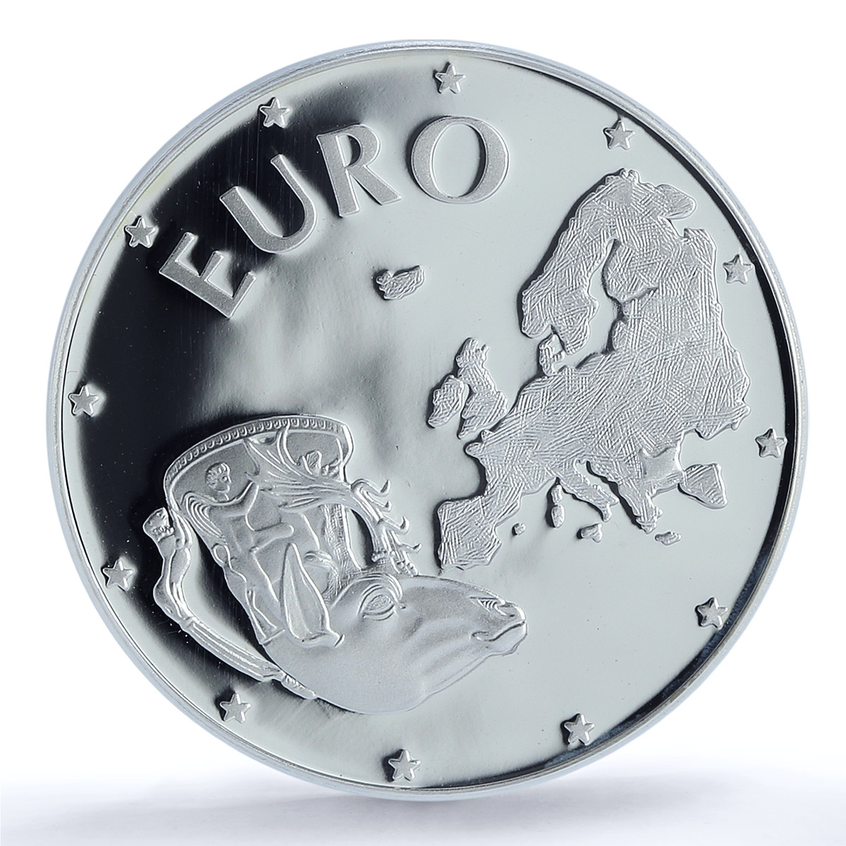 Bulgaria 10000 leva Euro Rhyton Rider of Madara PR69 PCGS silver coin 1998 Bulgaria 10000 leva Euro Rhyton Rider of Madara PR69 PCGS silver coin 1998