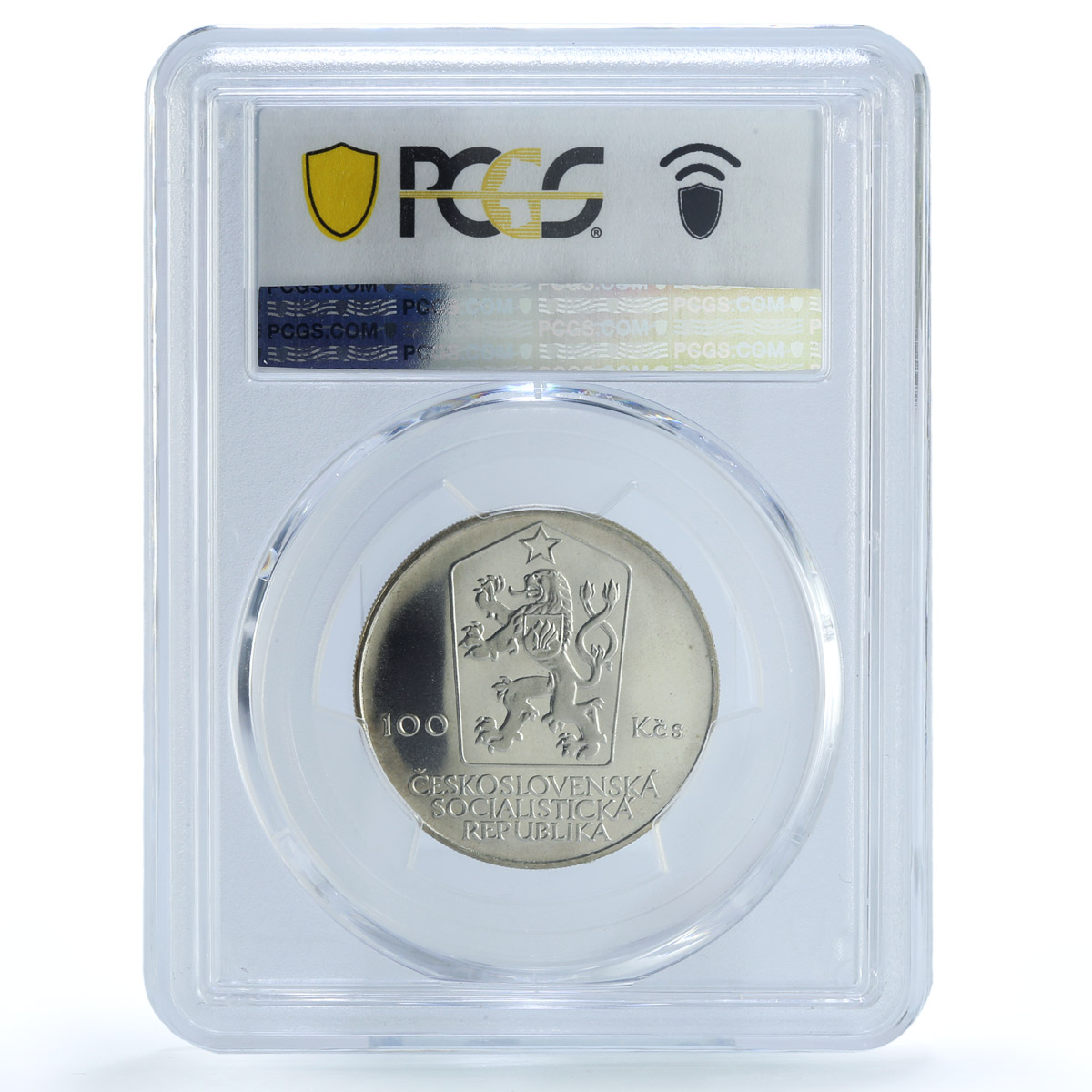 Czechoslovakia 100 korun President Antonin Zapotocky PR69 PCGS silver coin 1984