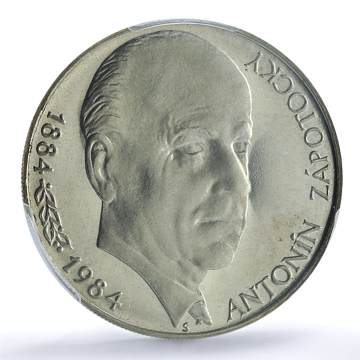 Czechoslovakia 100 korun President Antonin Zapotocky PR69 PCGS silver coin 1984